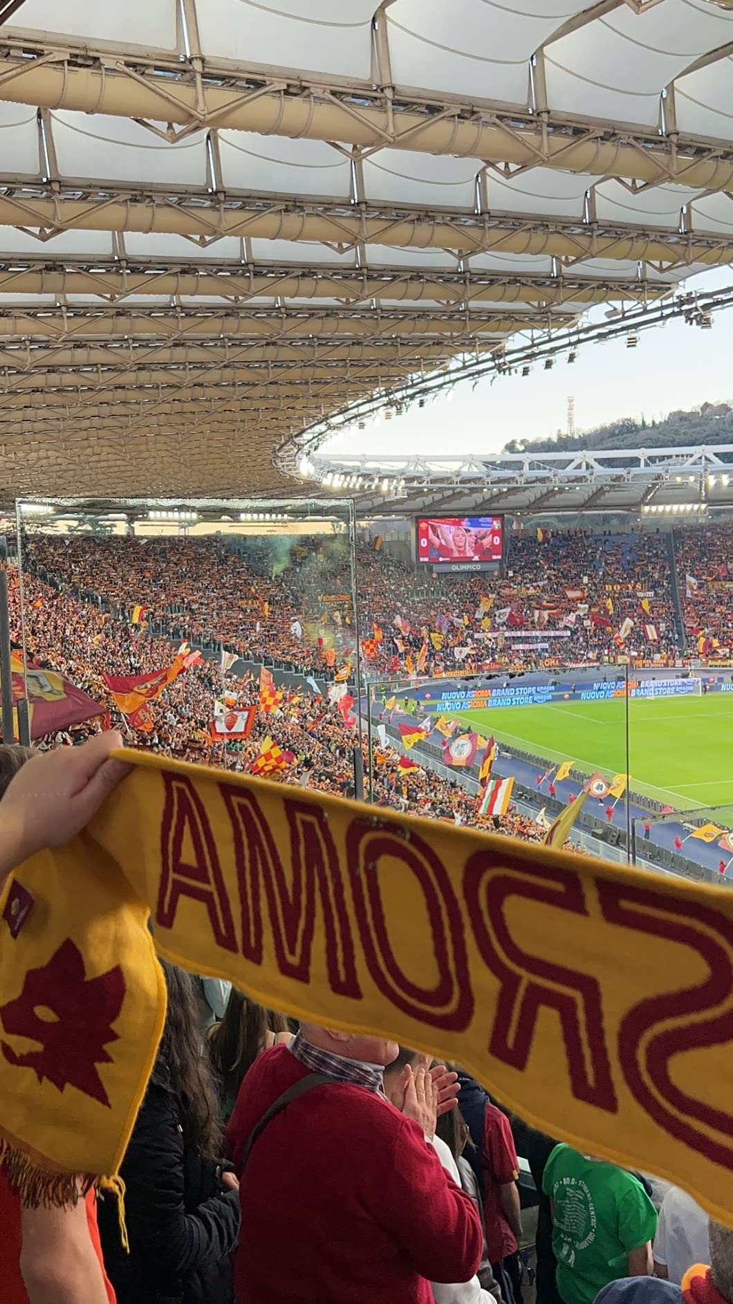 AS Roma Sciarpa gialla tifoso gadget ufficiale