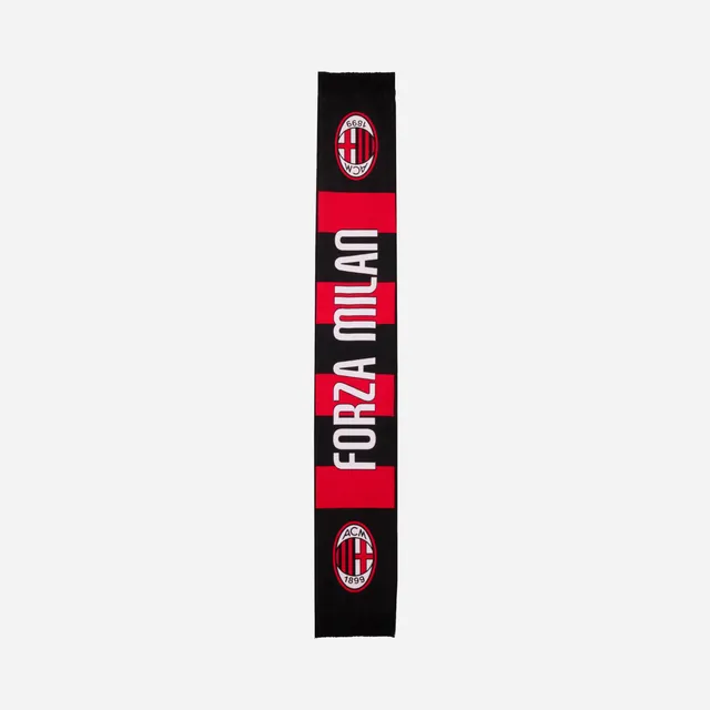 AC Milan Accessori Sciarpa Forza Milan Logo Rossonera