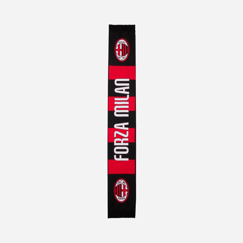 AC Milan Accessori Sciarpa Forza Milan Logo Rossonera