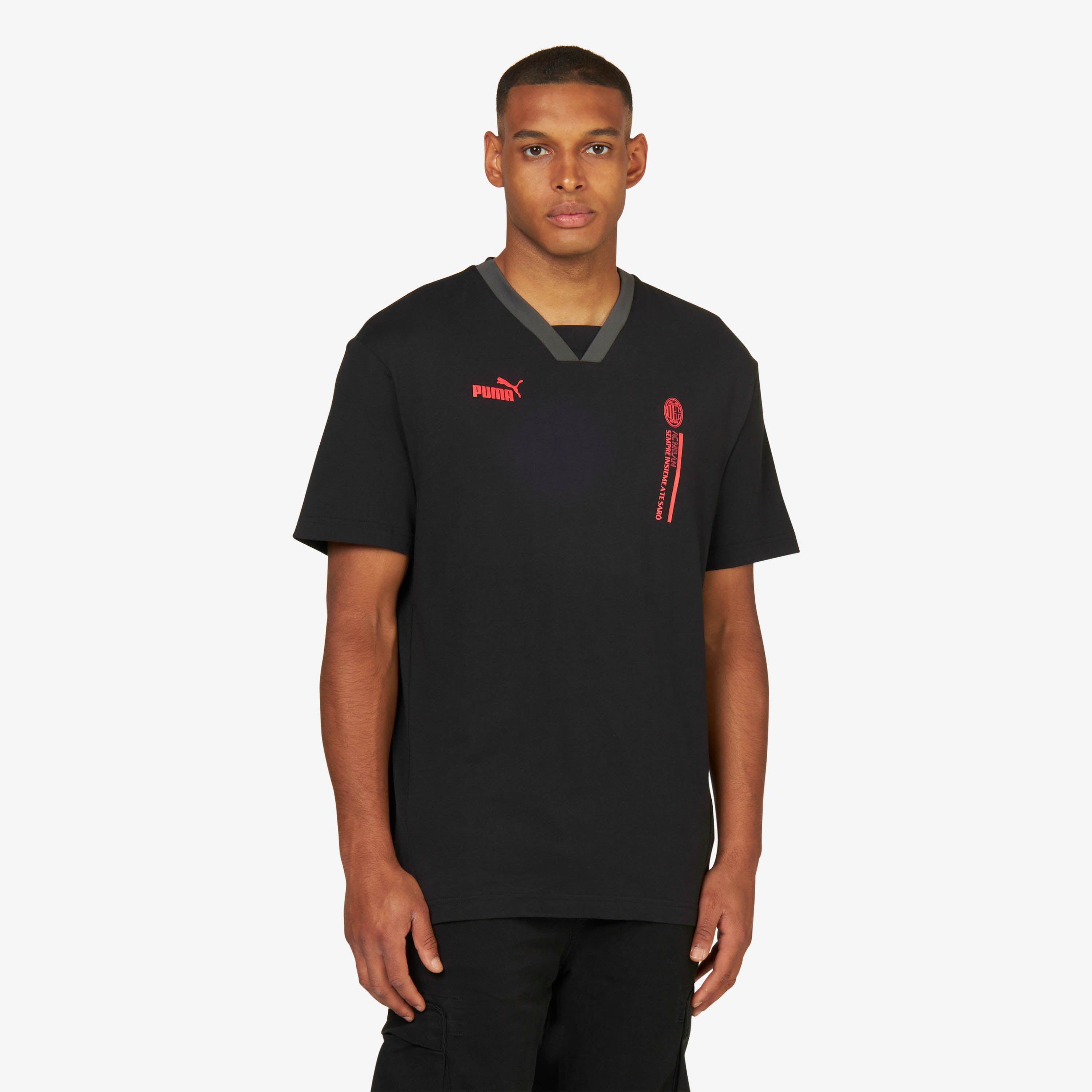 AC Milan Sempre Insieme T-Shirt Uomo con Scritta