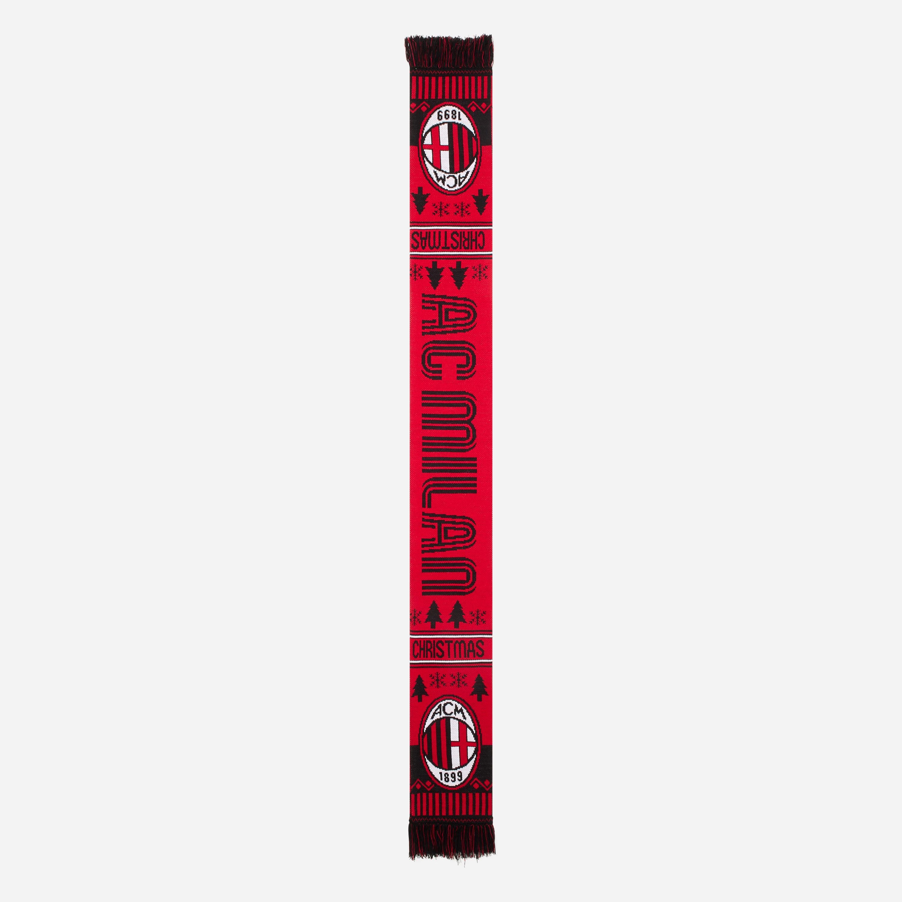 AC Milan Christmas Sciarpa Natalizia Double Face Rossonera