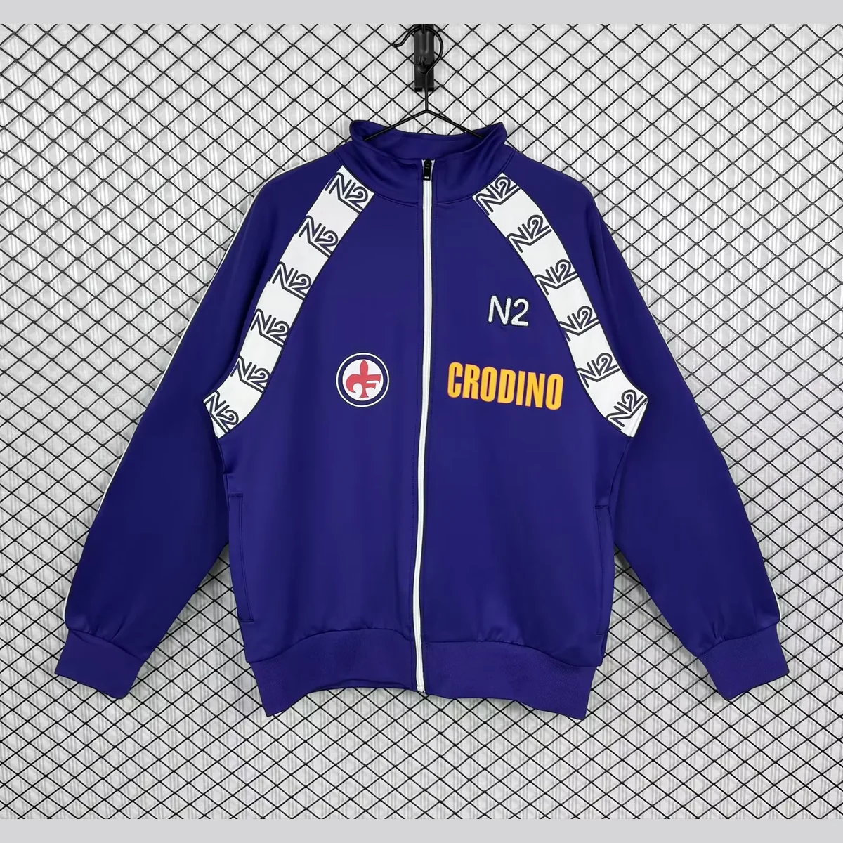 Fiorentina 1986/87 Giacca Retro Viola Crodino