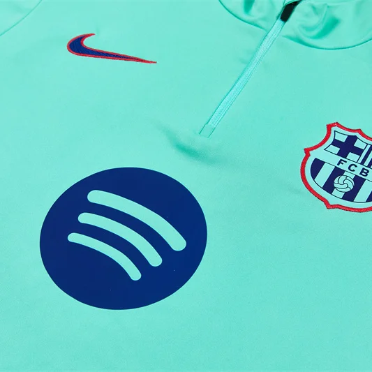 Tifoso Store Barcellona 2026/27 tuta sportiva turchese mezza zip