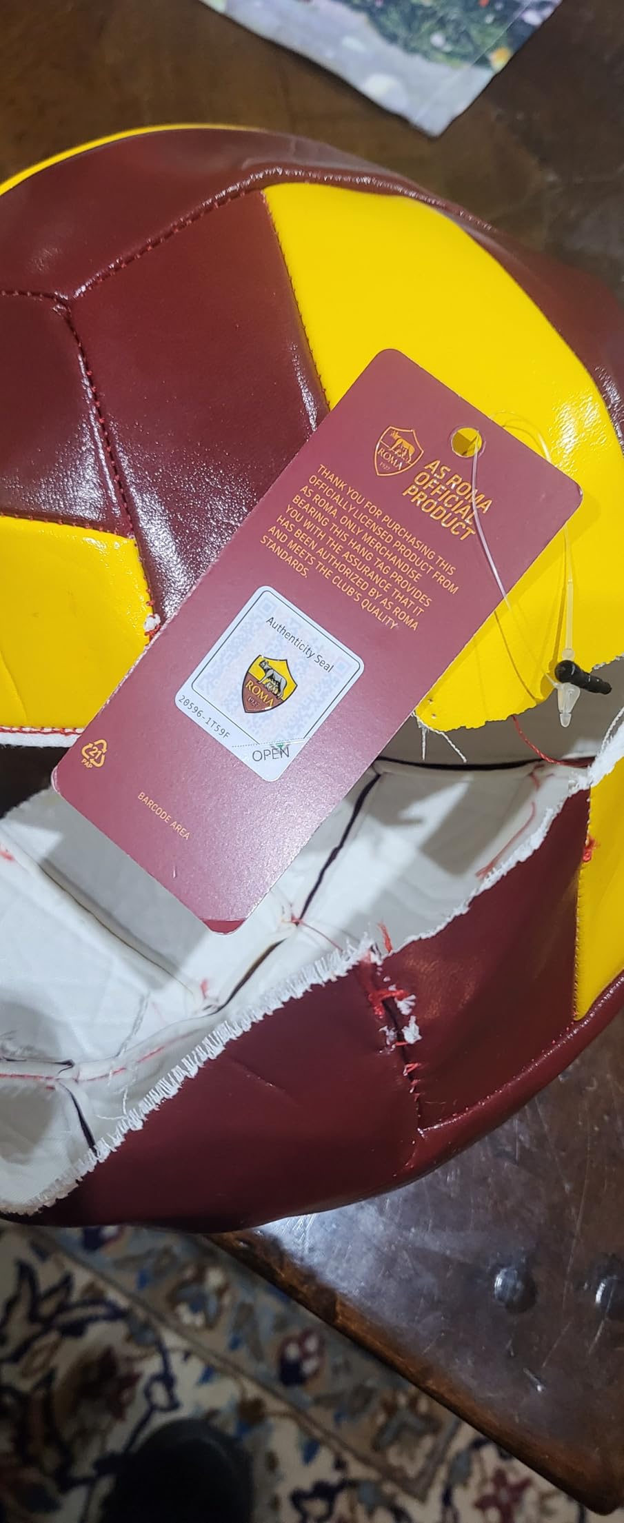 AS Roma pallone pallavolo ufficiale giallorosso