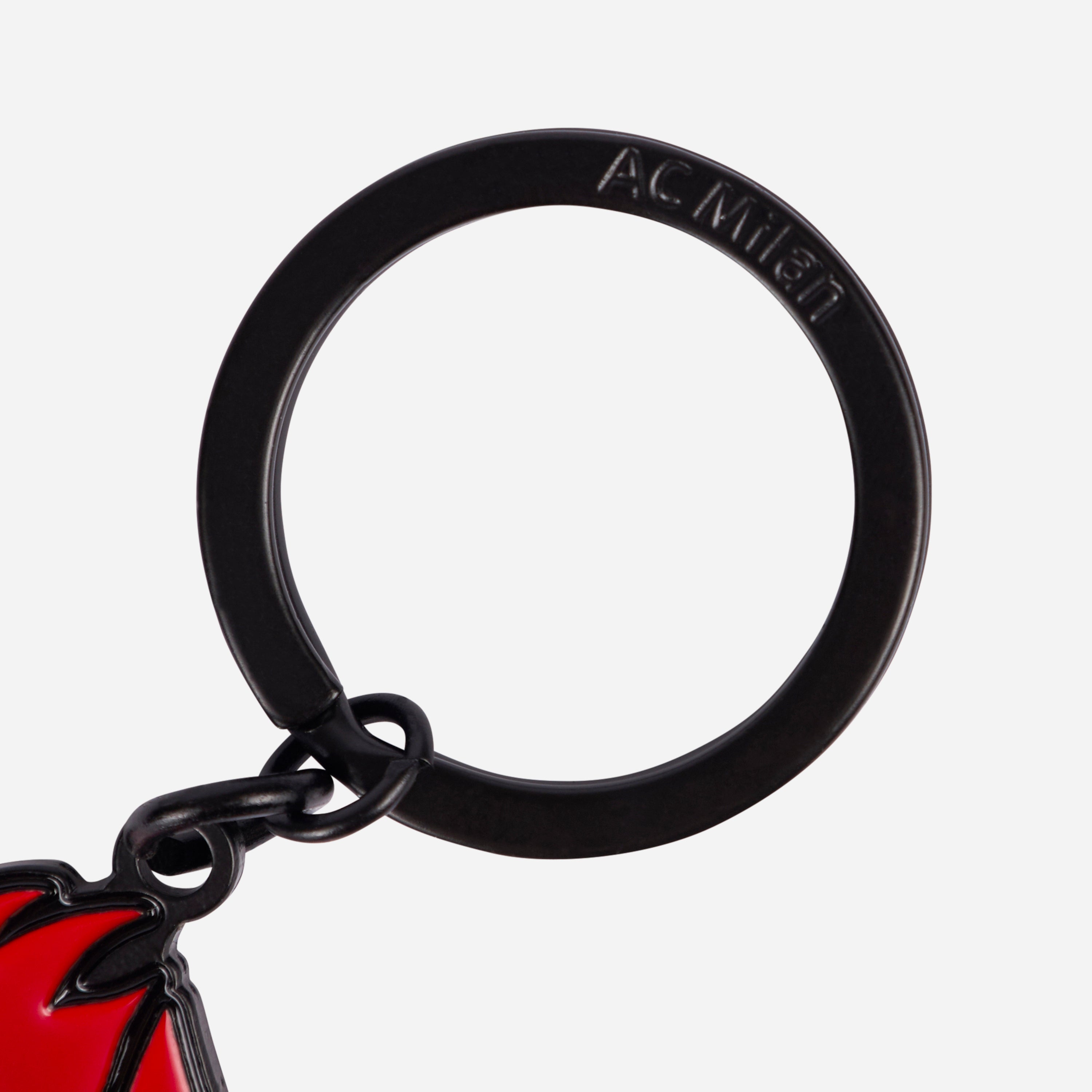 AC Milan Devil portachiavi metallo rosso nero