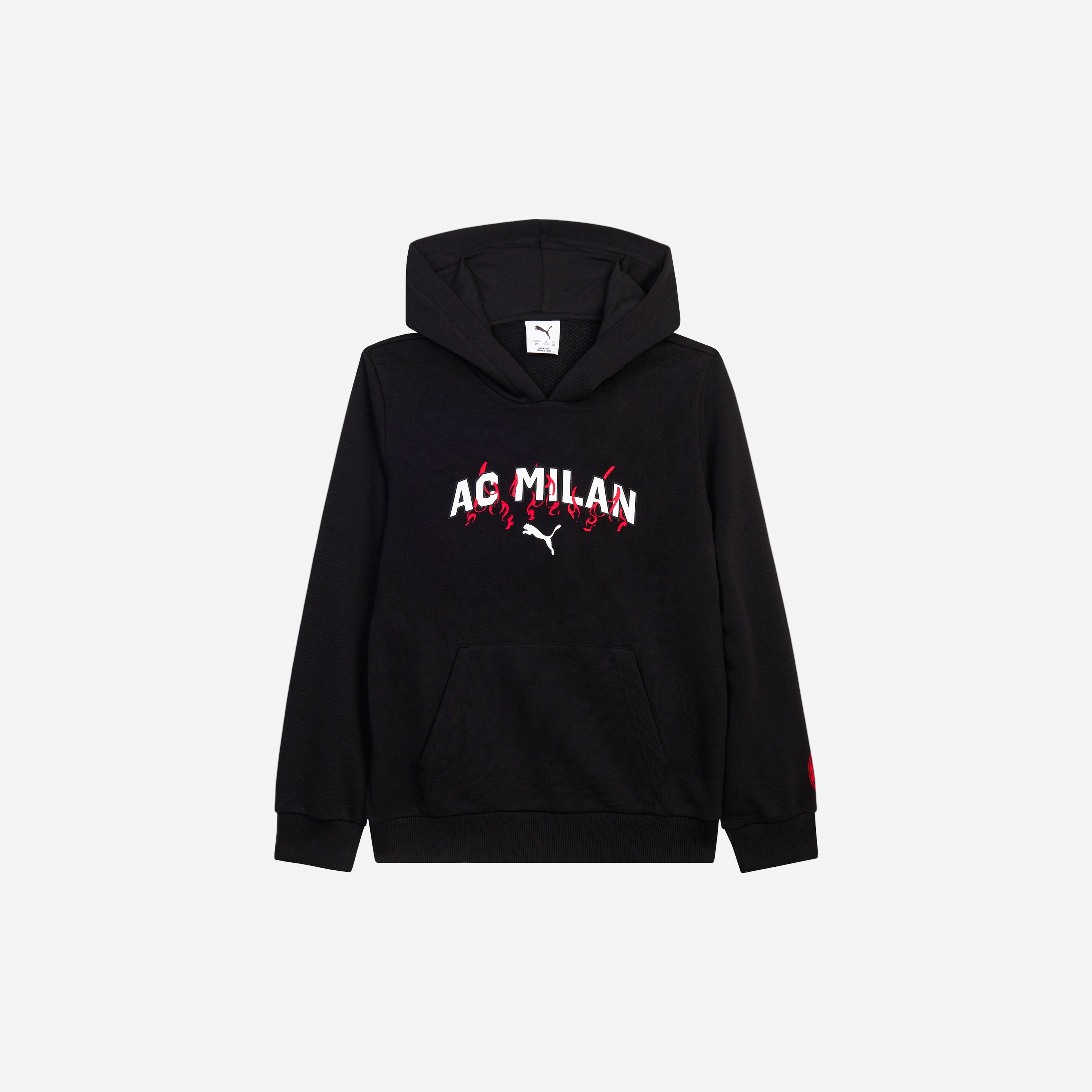 AC Milan Culture felpa cappuccio bambino 8 anni nera
