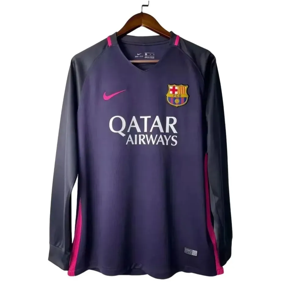 Tifoso Store Barcellona Away 2016/17 maglia manica lunga viola