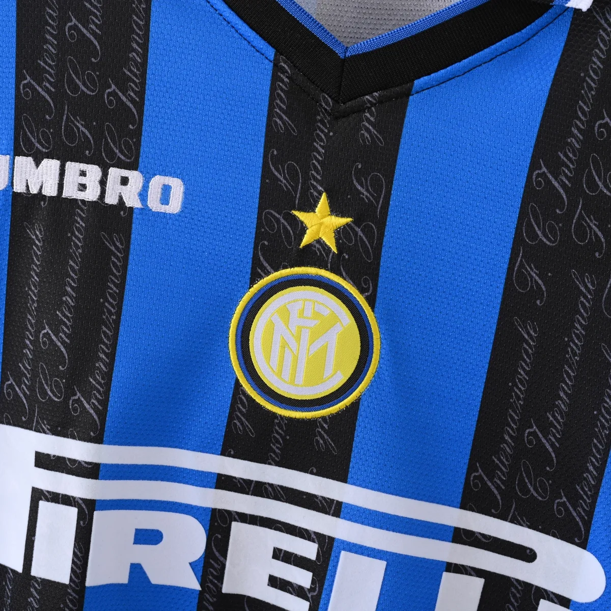 Inter Home 1997/98 maglia manica lunga nerazzurra Umbro