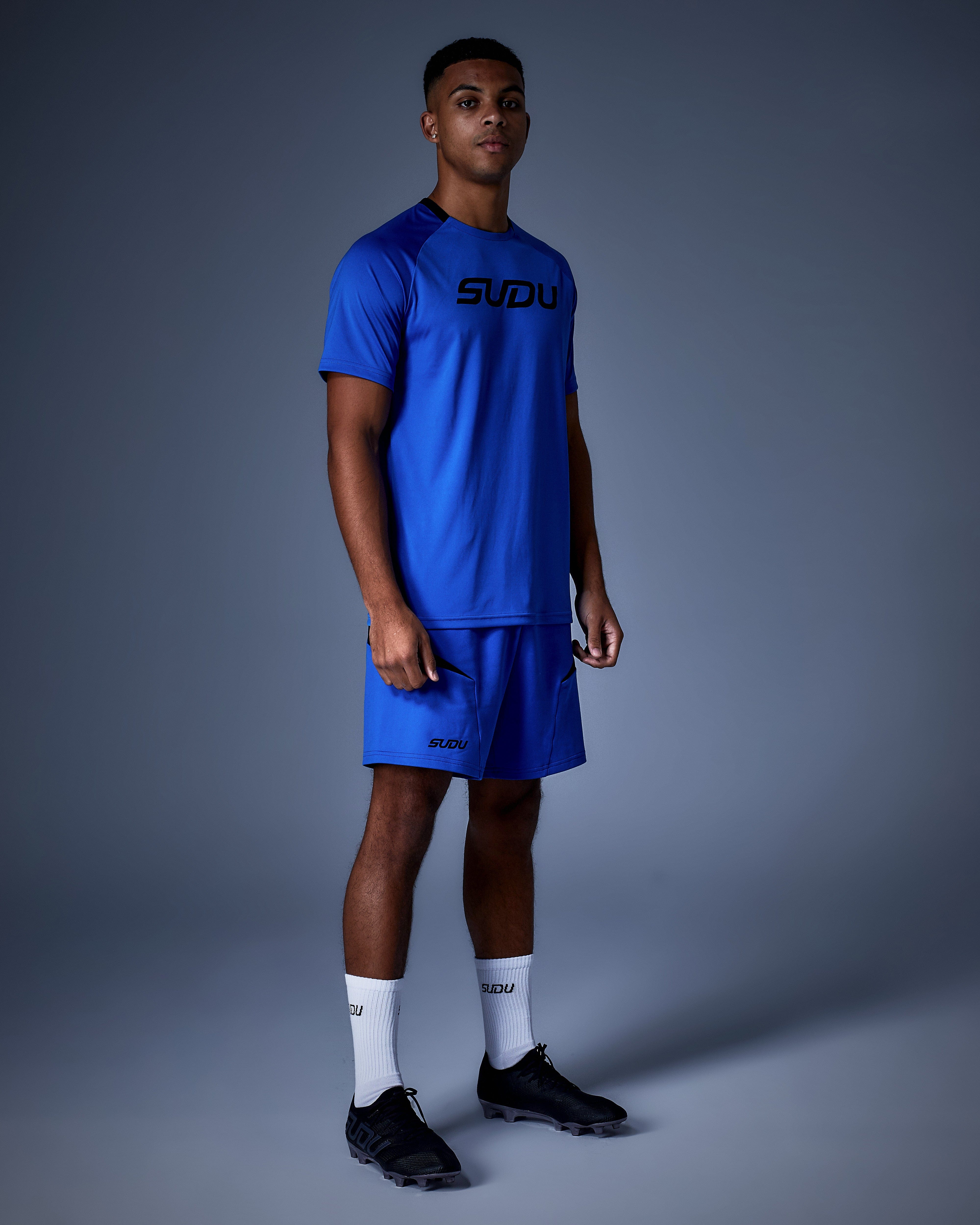 SUDU Clothing SPS 01 pantaloncini calcio blu