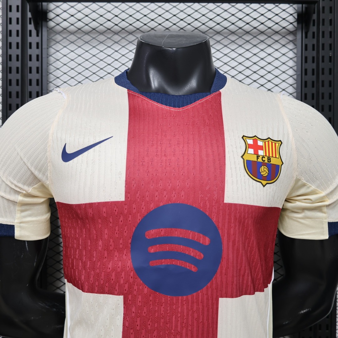 Tifoso Store Barcellona 2026/27 maglia crema Player croce