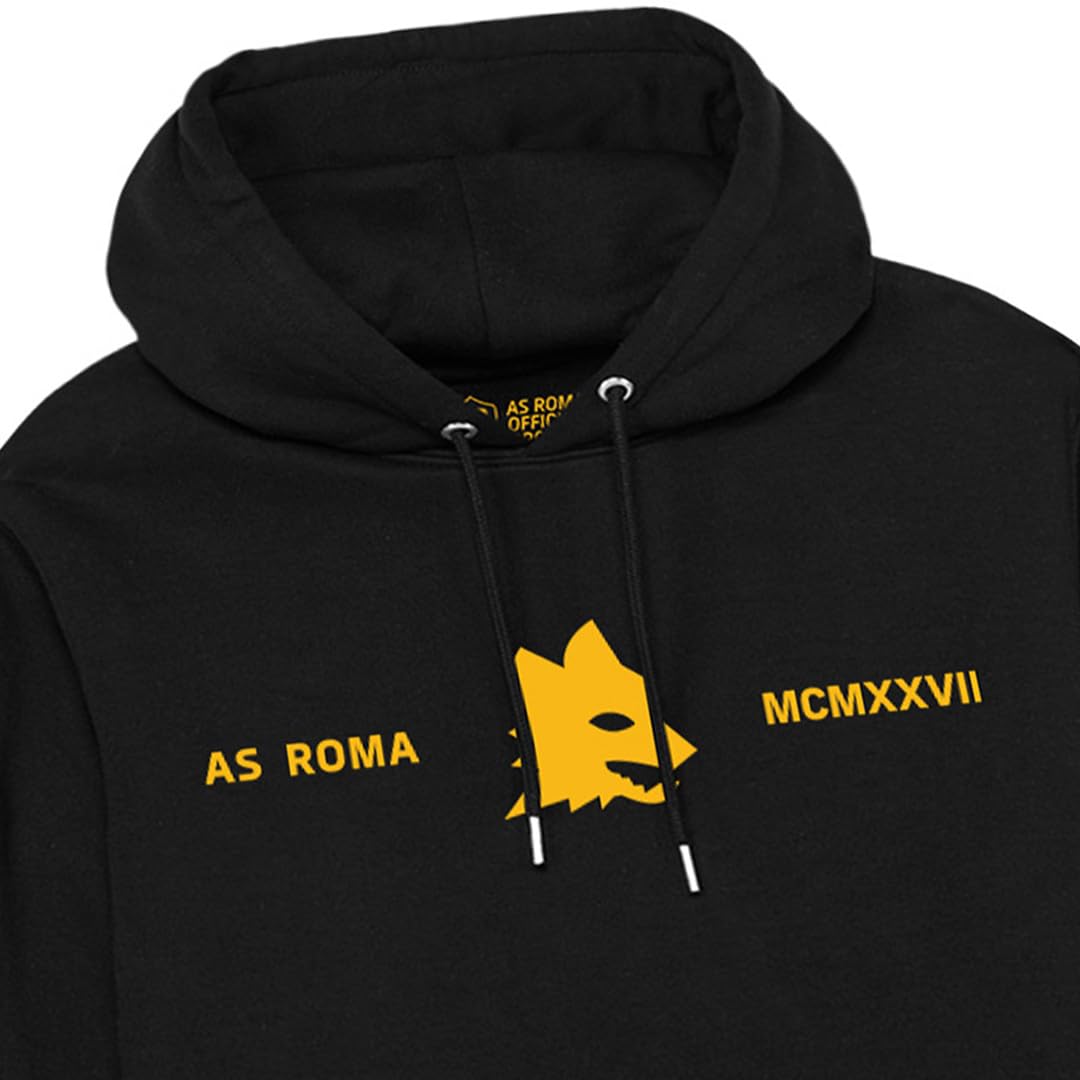 AS Roma MCMXXVII Hoodie felpa bambino nero 9-11 anni