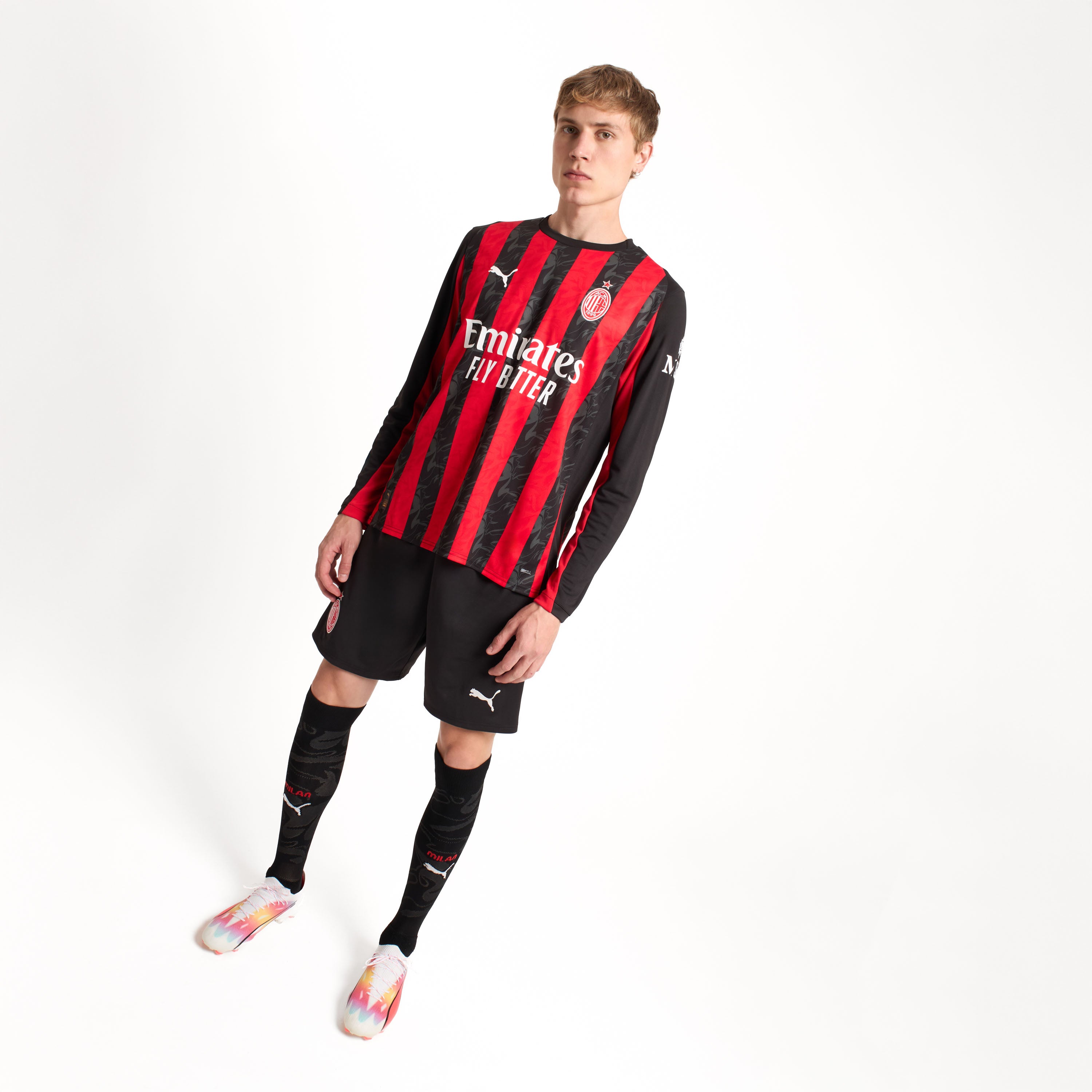 AC Milan Home 25/26 Maglia Manica Lunga Uomo Drycell