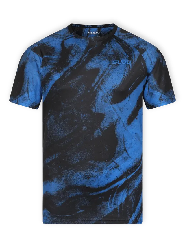 SUDU Clothing SPT 01 Play t-shirt nero blu uomo