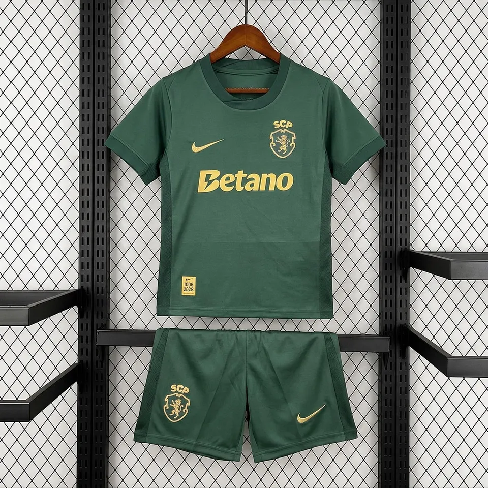 Sporting CP Completo Bambino Home 2026/27 maglia+pantaloncini