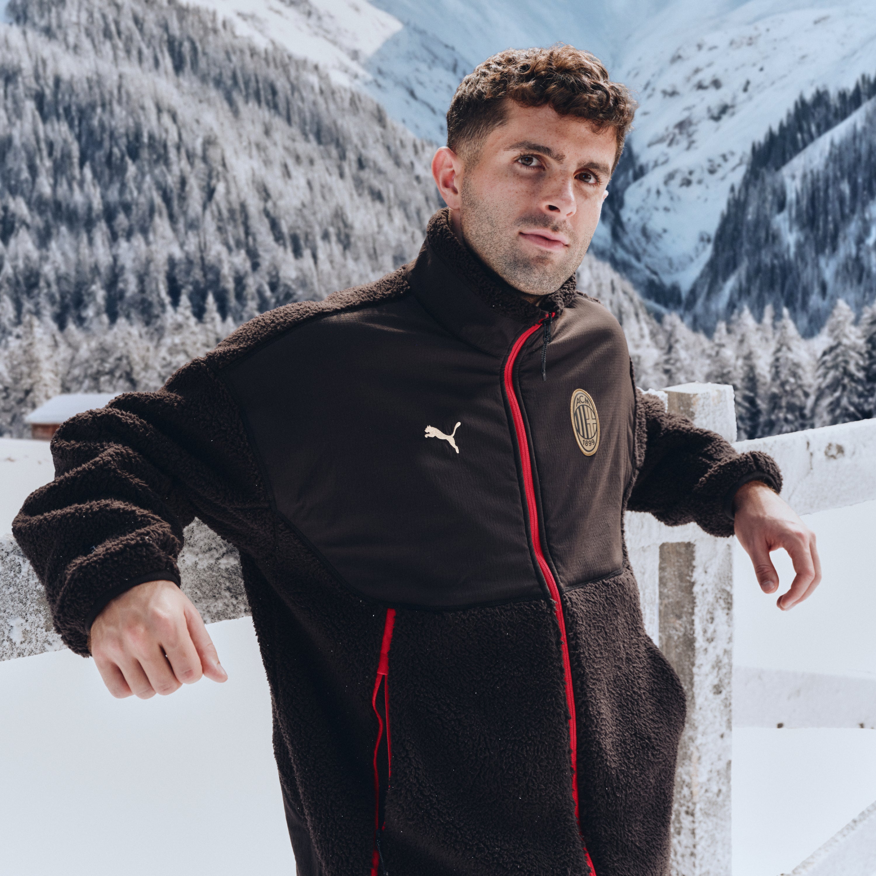 AC Milan Pumatech 2025/26 giacca pile uomo full zip