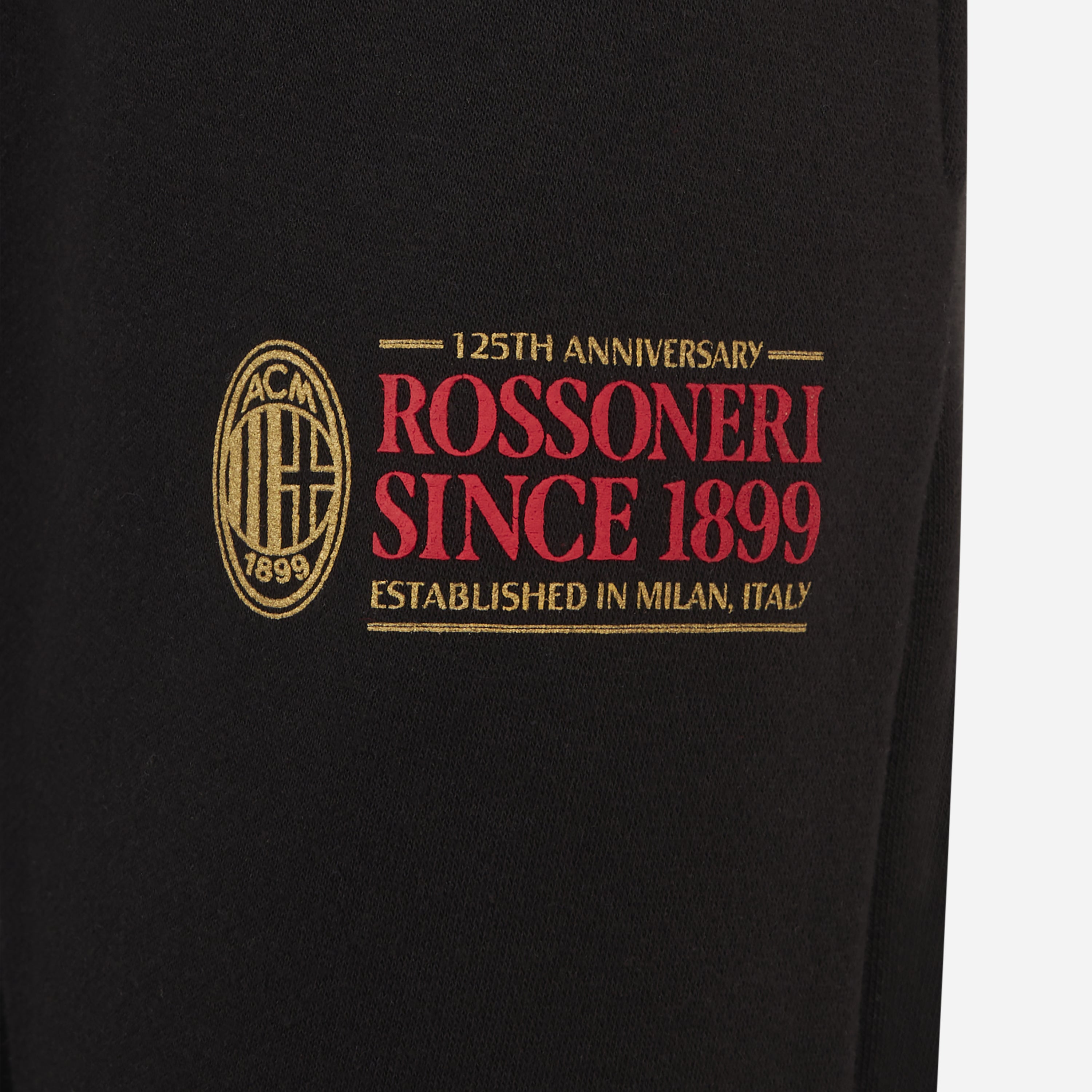 AC Milan 1899 pantaloni tuta neri uomo cotone