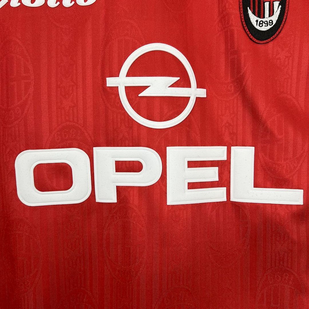Tifoso Store Milan 1997/98 Maglia Rossa Fan Opel Lotto