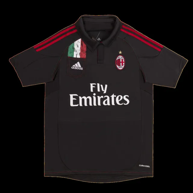 Tifoso Store Maglie da Calcio Terza Maglia Milan 2012/13 maglia nera