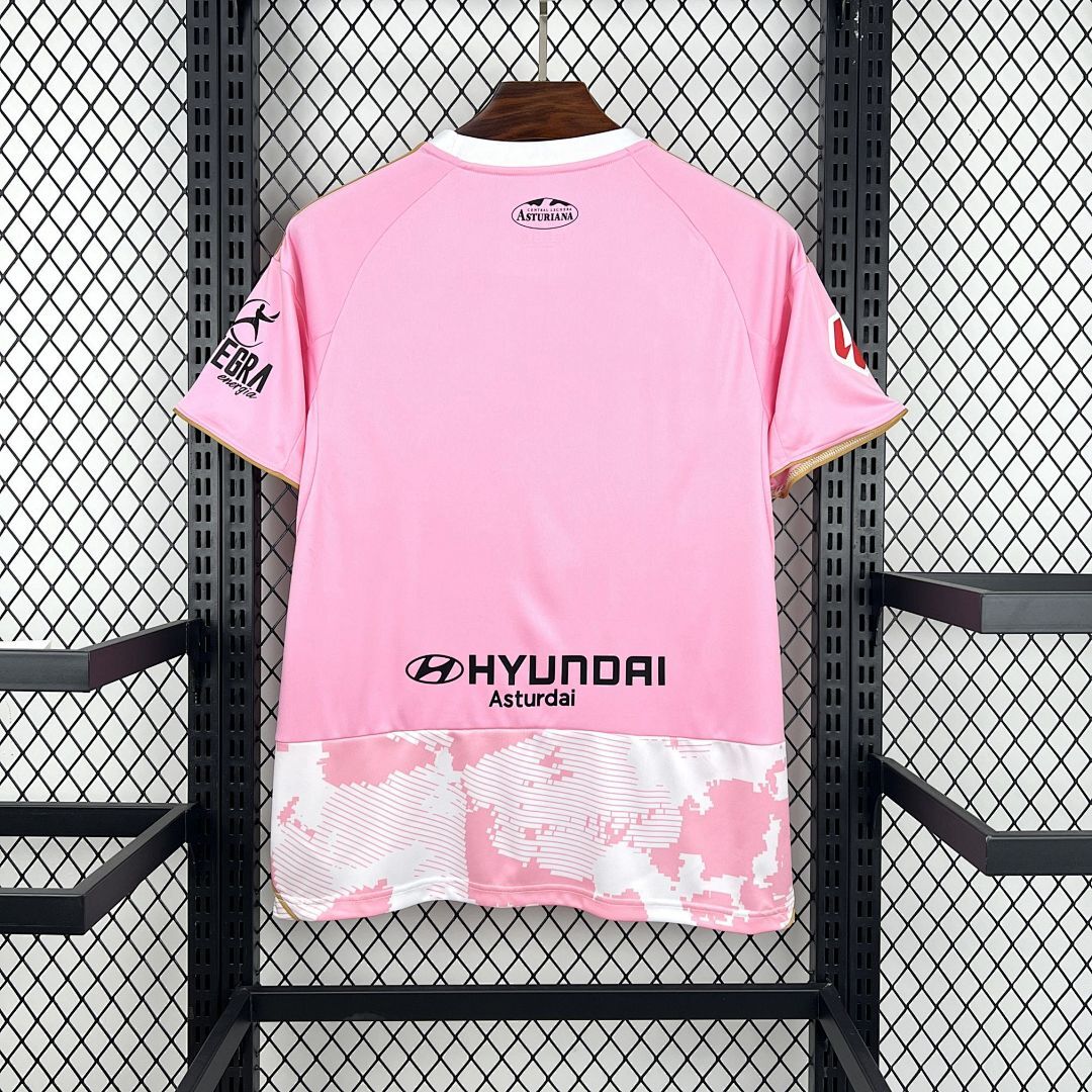 Tifoso Store Real Oviedo 2025/26 maglia rosa manica corta