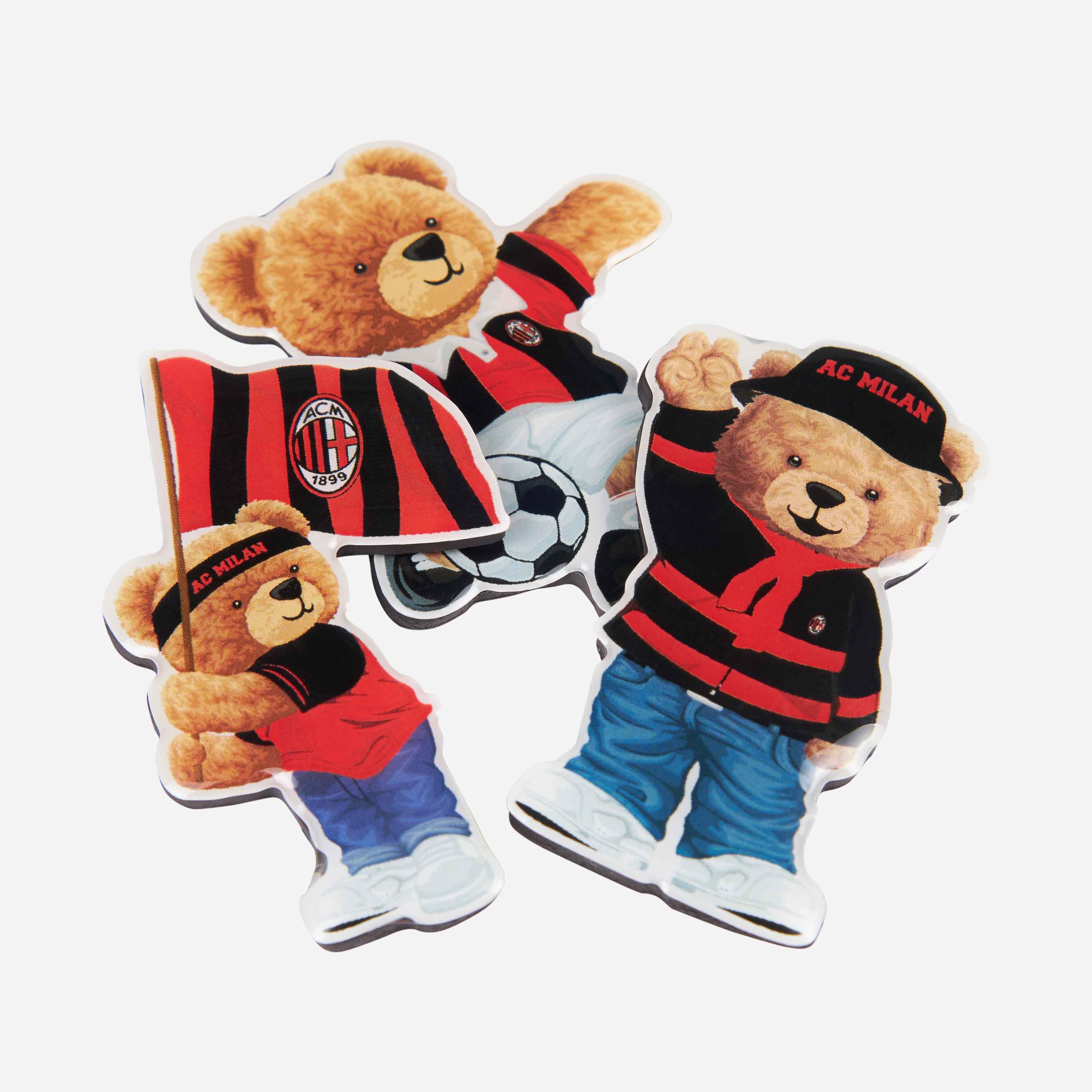 AC Milan Accessori Milan set 3 magneti orsacchiotto