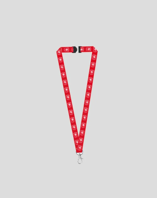 Twente Accessoires Standaard lanyard rosso taglia unica