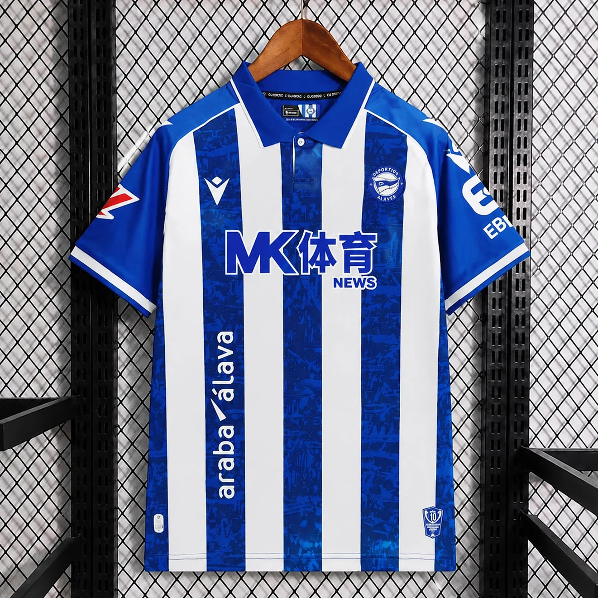Alaves Home 2026/27 maglia calcio a righe taglia S-XXL