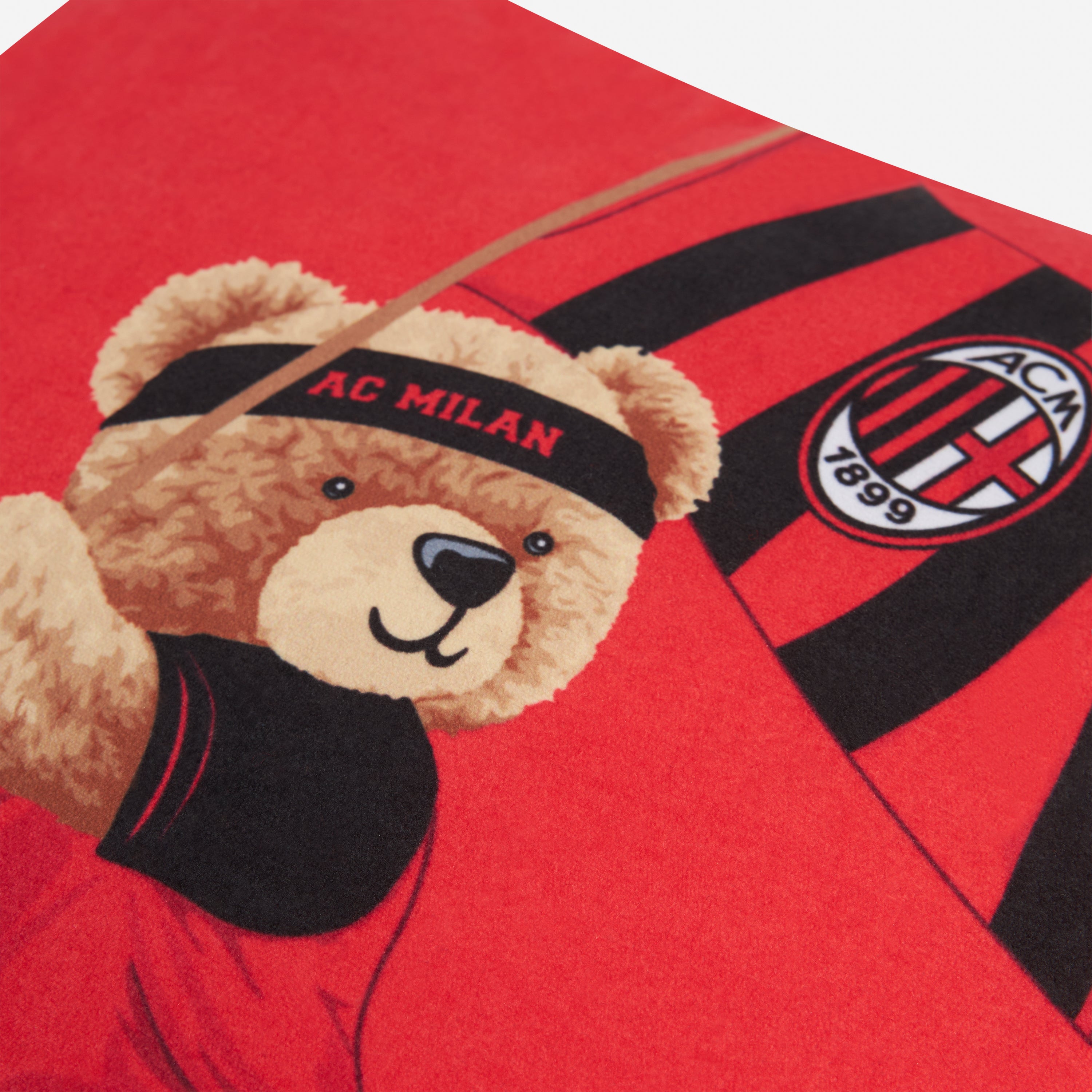 AC Milan Teddy Pillow cuscino rosso 40x40 orsetto