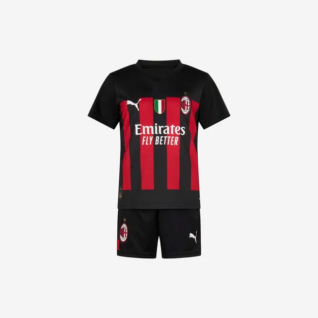 AC Milan Kit Gara Milan Home 2022/23 Mini Kit Bambino Rossonero
