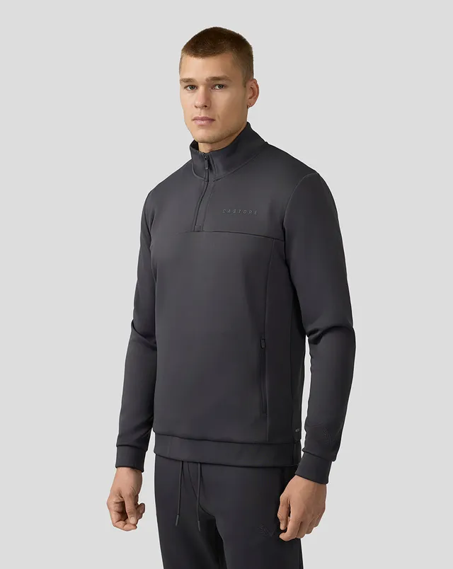 Castore Scuba Quarter Zip top uomo charcoal manica lunga