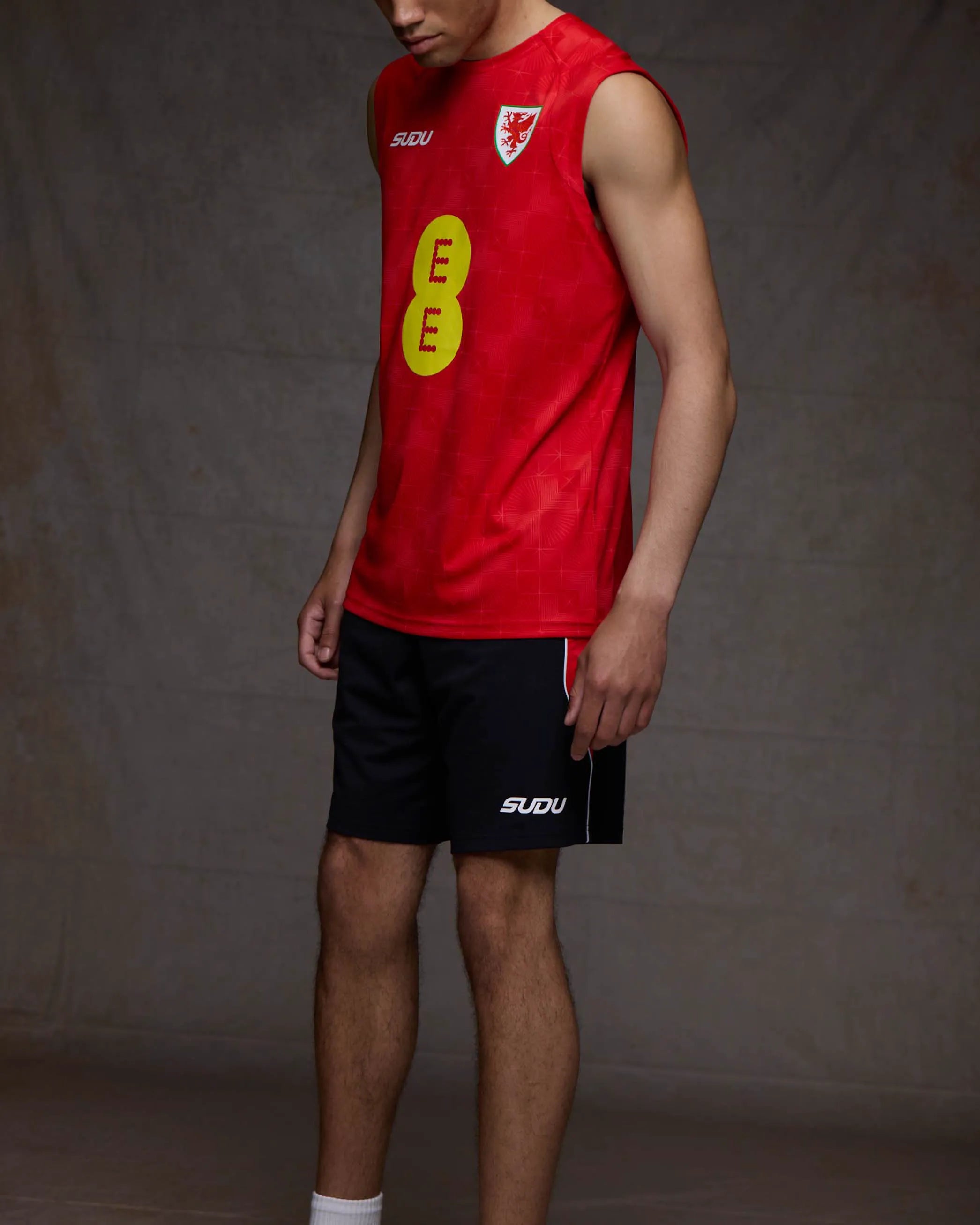 Wales Training SUDU 2026-28 Players pantaloncini casa rossi