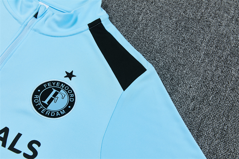 Feyenoord Training 2026/27 tuta celeste mezza zip