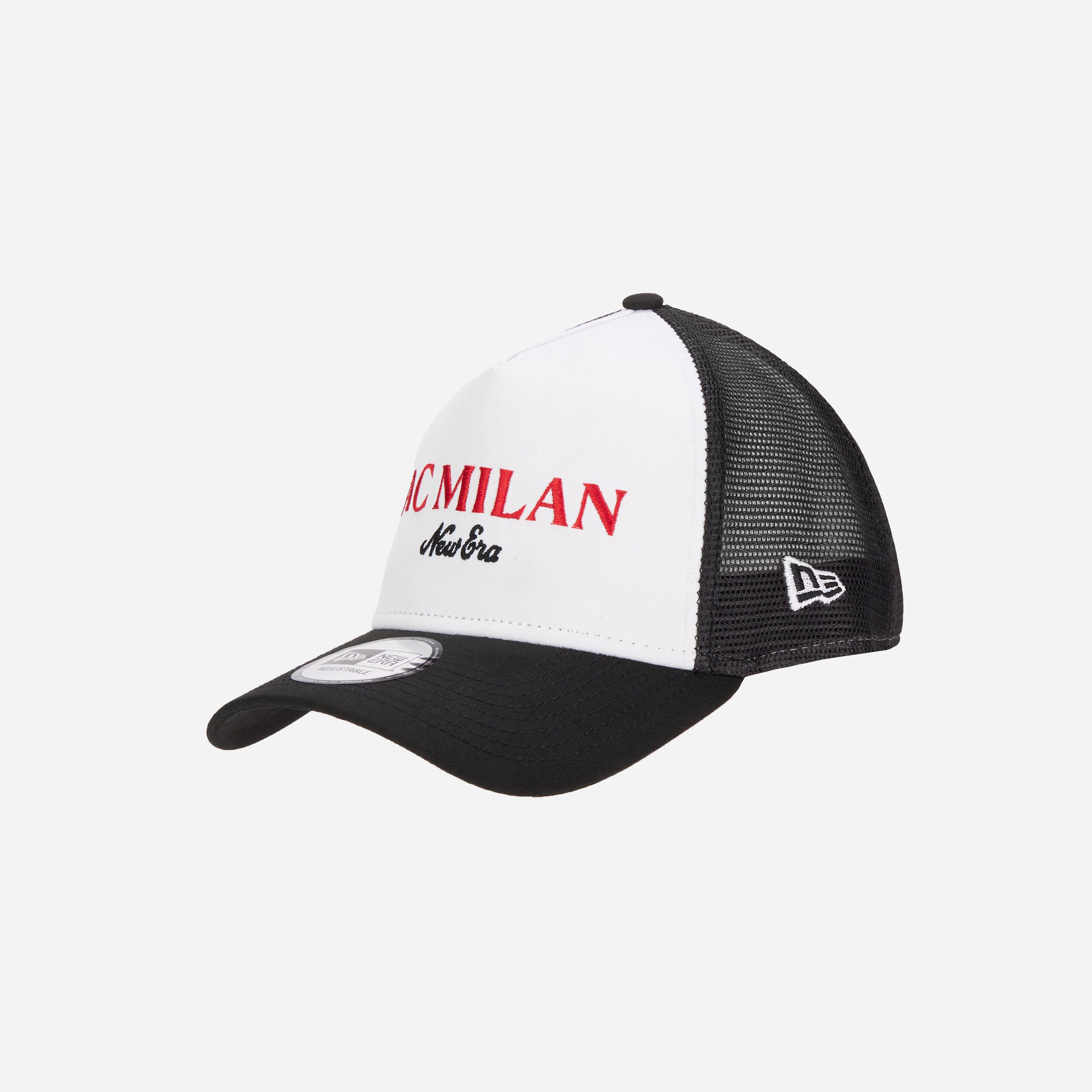 AC Milan New Era Cappellino Trucker Nero Wordmark Mesh