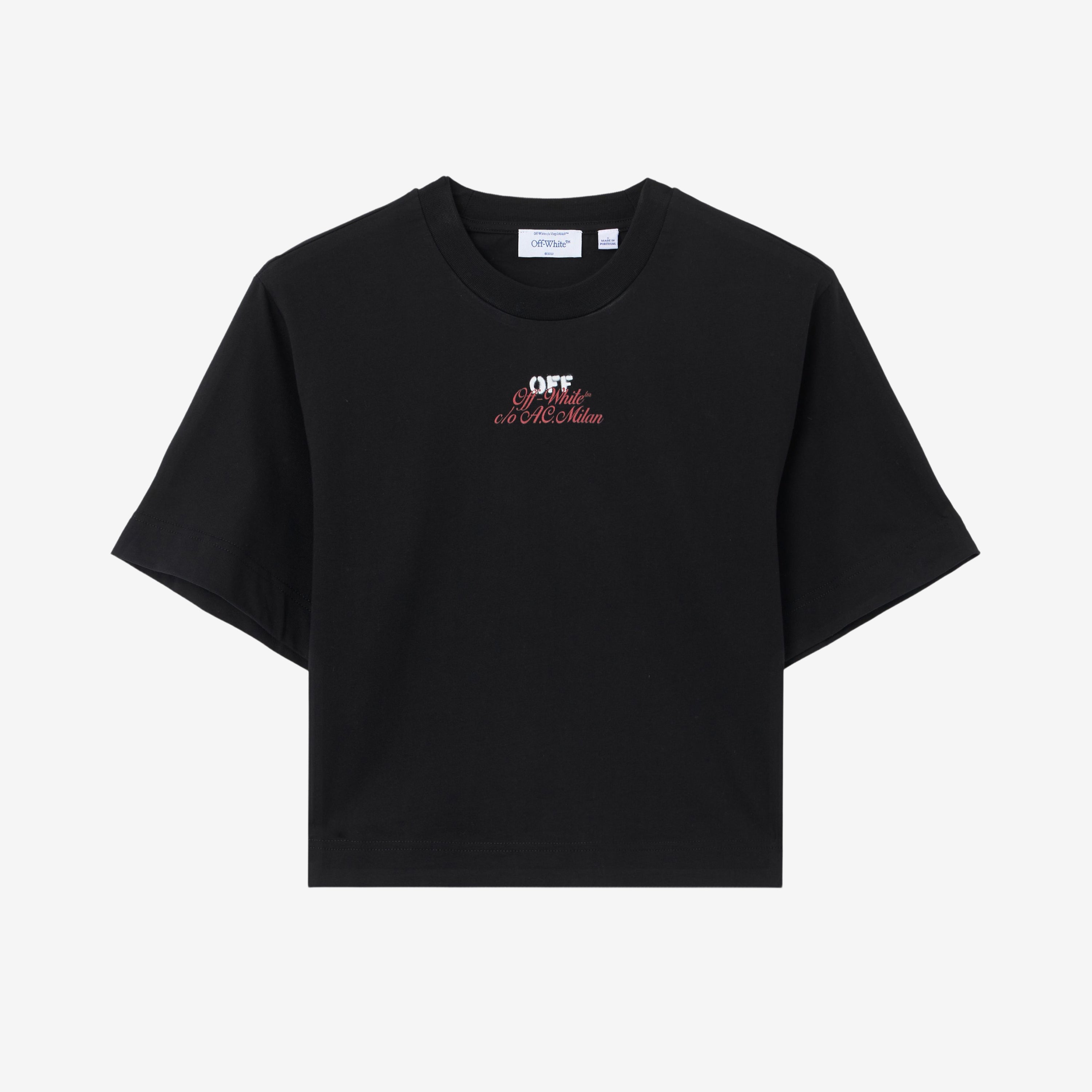 AC Milan Magliette Milan Off-White t-shirt cropped donna