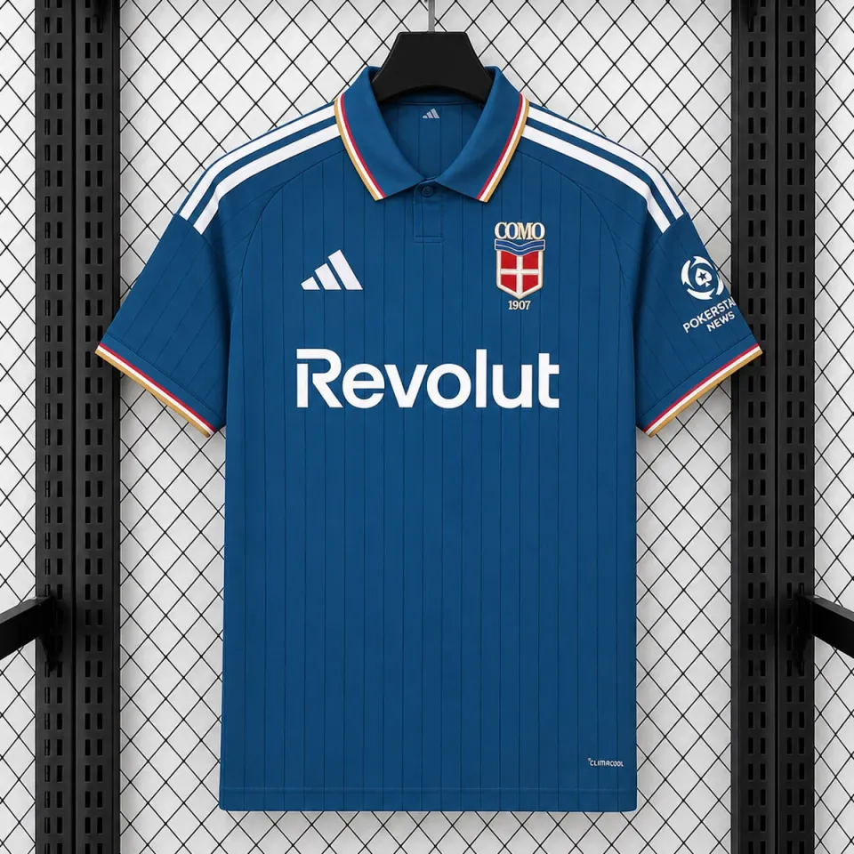 Como 1907 2026/27 Home maglia blu lago versione Fan
