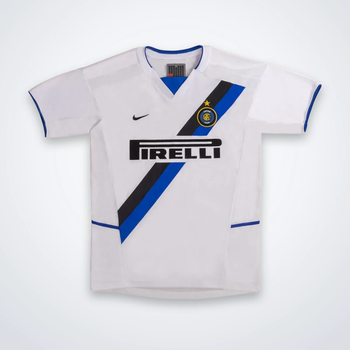 Tifoso Store Inter 2002/03 seconda maglia away bianca Pirelli