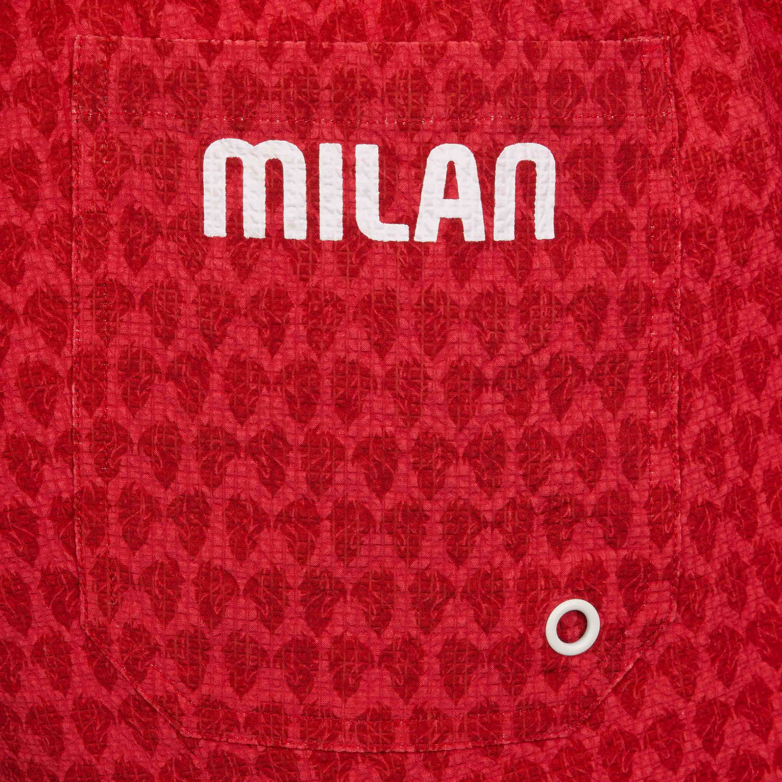 AC Milan Devil Swim Shorts costume mare uomo rosso