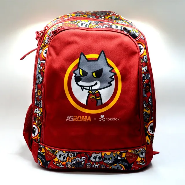 Roma Fanshop Scuola Zaino Tokidoki Romolo giallorosso