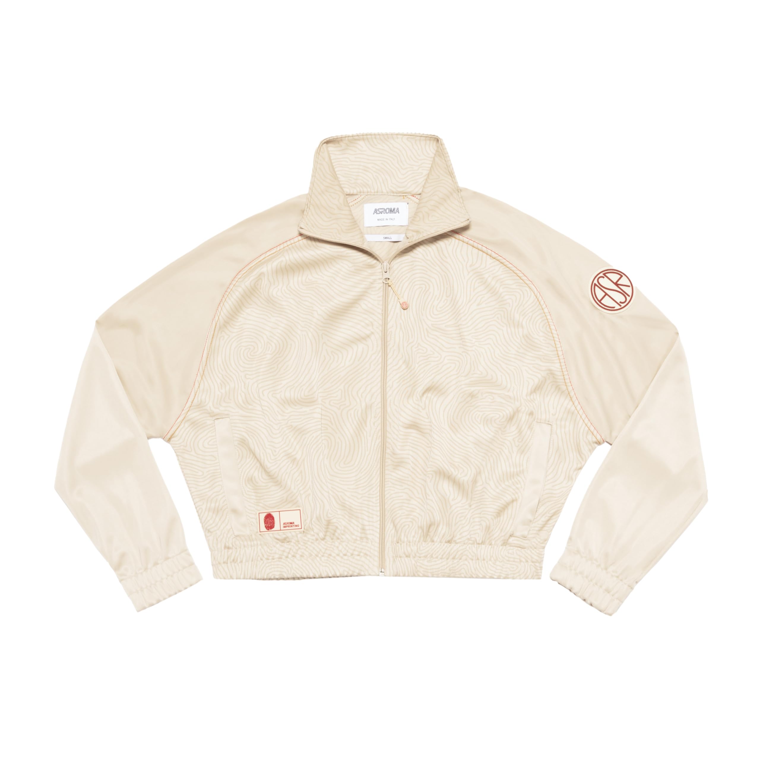 AS Roma Imprinting Track Jacket giacca tuta crema L Corto