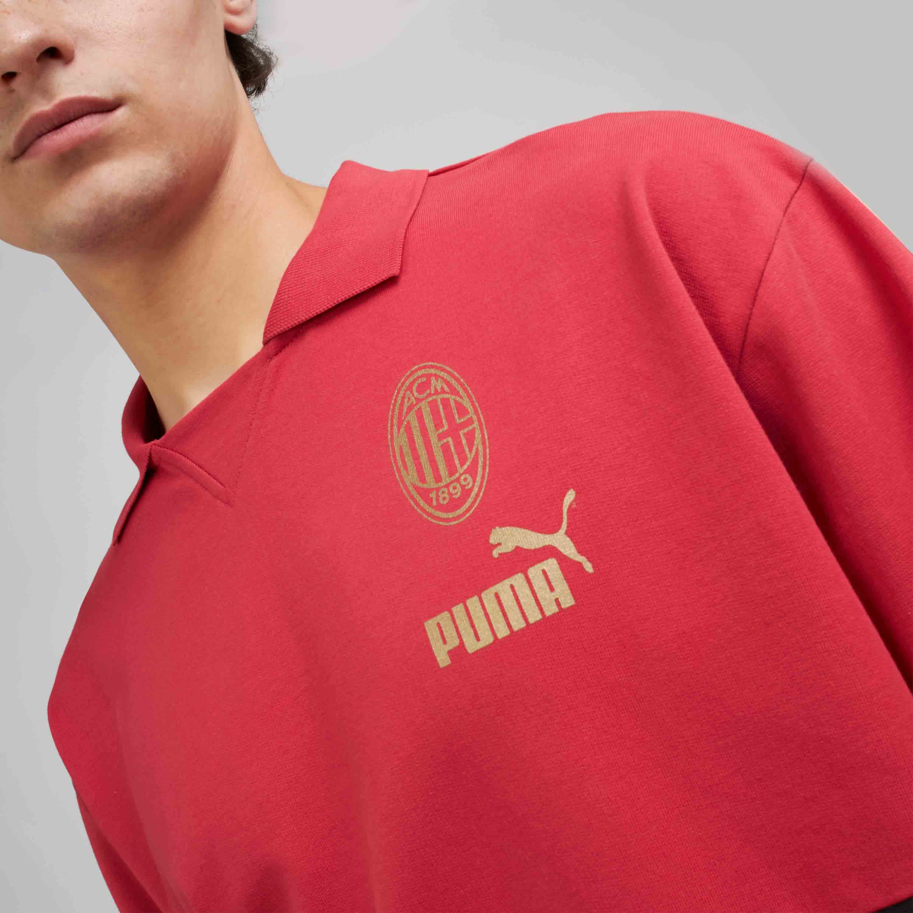 AC Milan Culture Felpa Polo Hoodie Puma Grafica Uomo