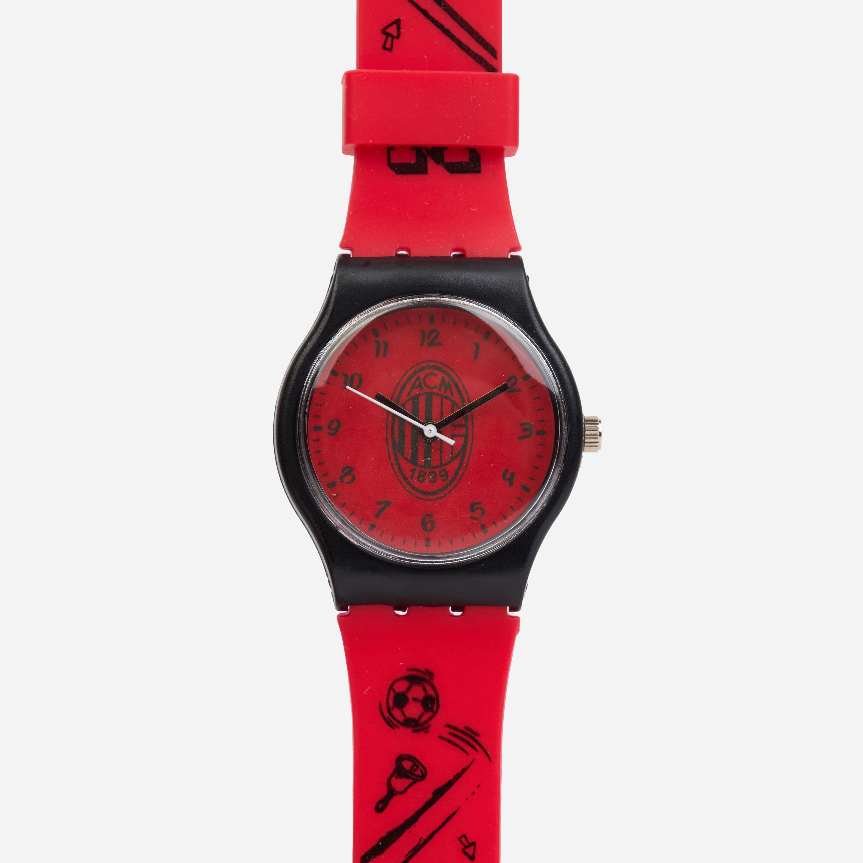 AC Milan orologio bambino analogico rosso nero