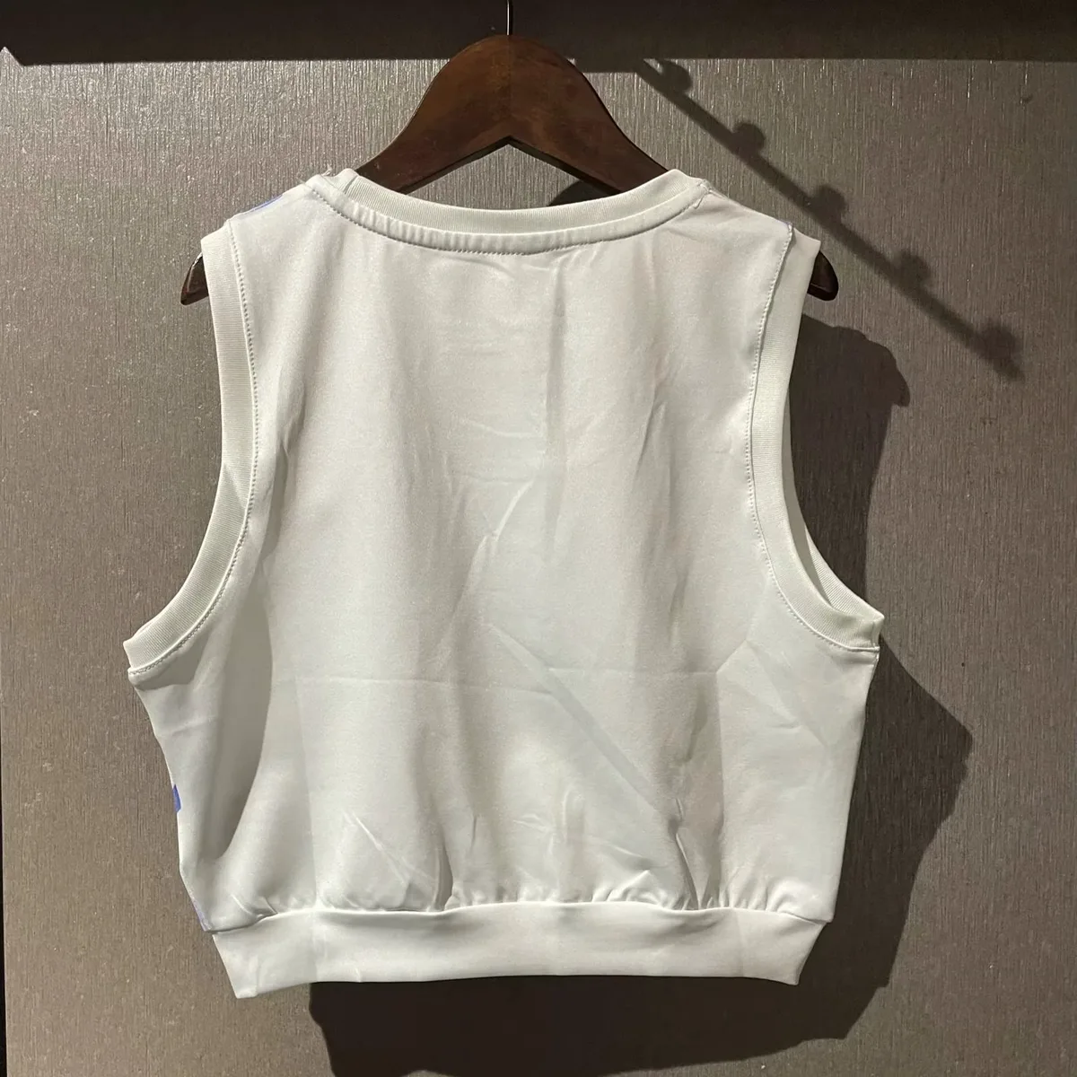 Inter Away Canotta Donna Crop 2026/27 Bianca Geometrica