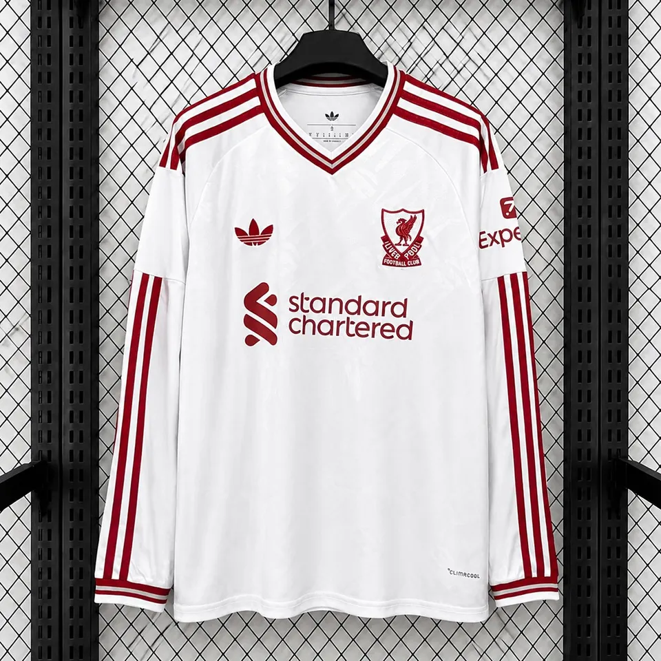 Tifoso Store Liverpool 2026/27 seconda maglia calcio bianca ML