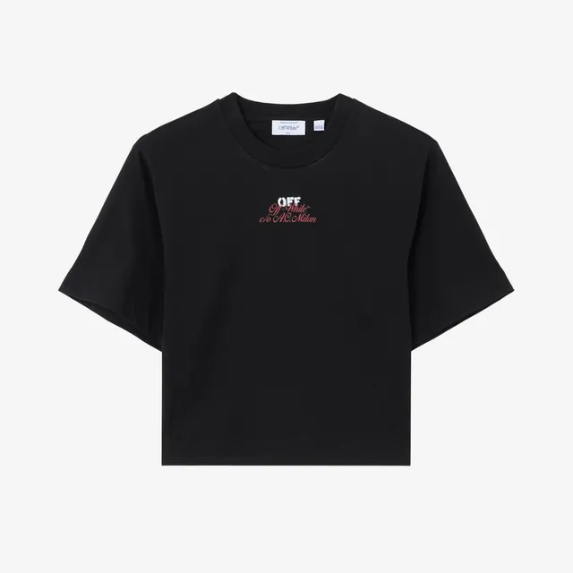 AC Milan Magliette Milan Off-White t-shirt cropped donna