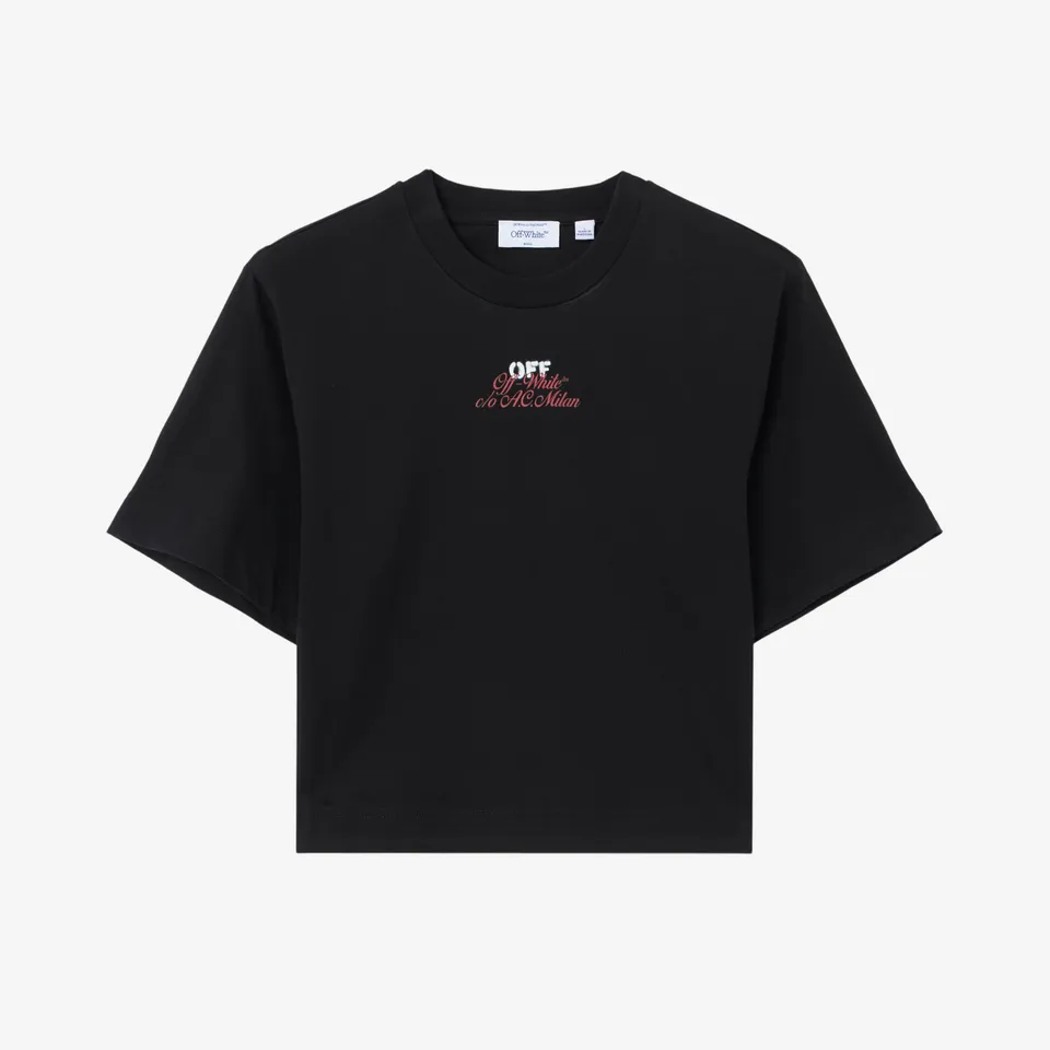 AC Milan Magliette Milan Off-White t-shirt cropped donna