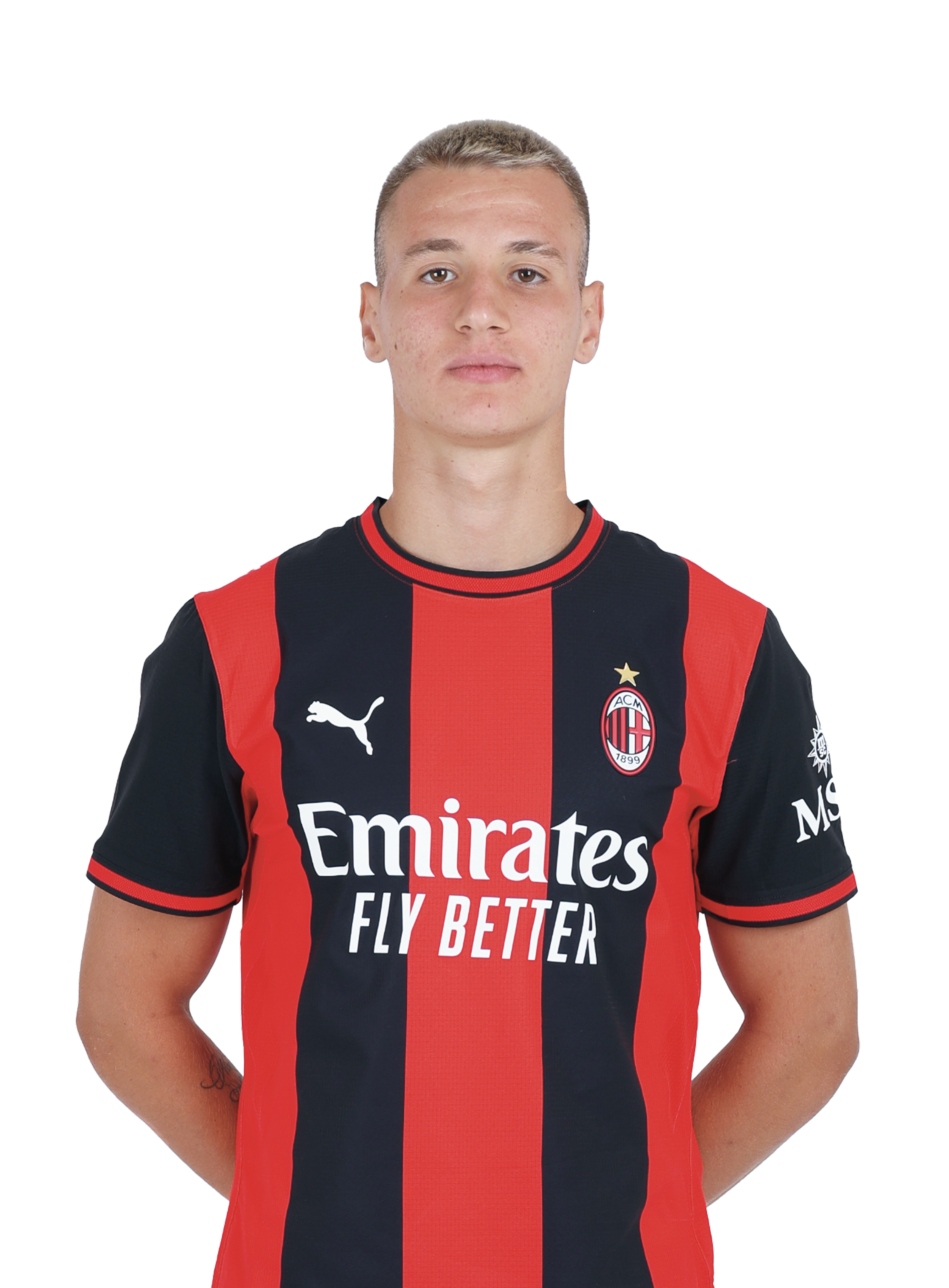 AC Milan Kit Gara maglia Home Authentic Camarda uomo