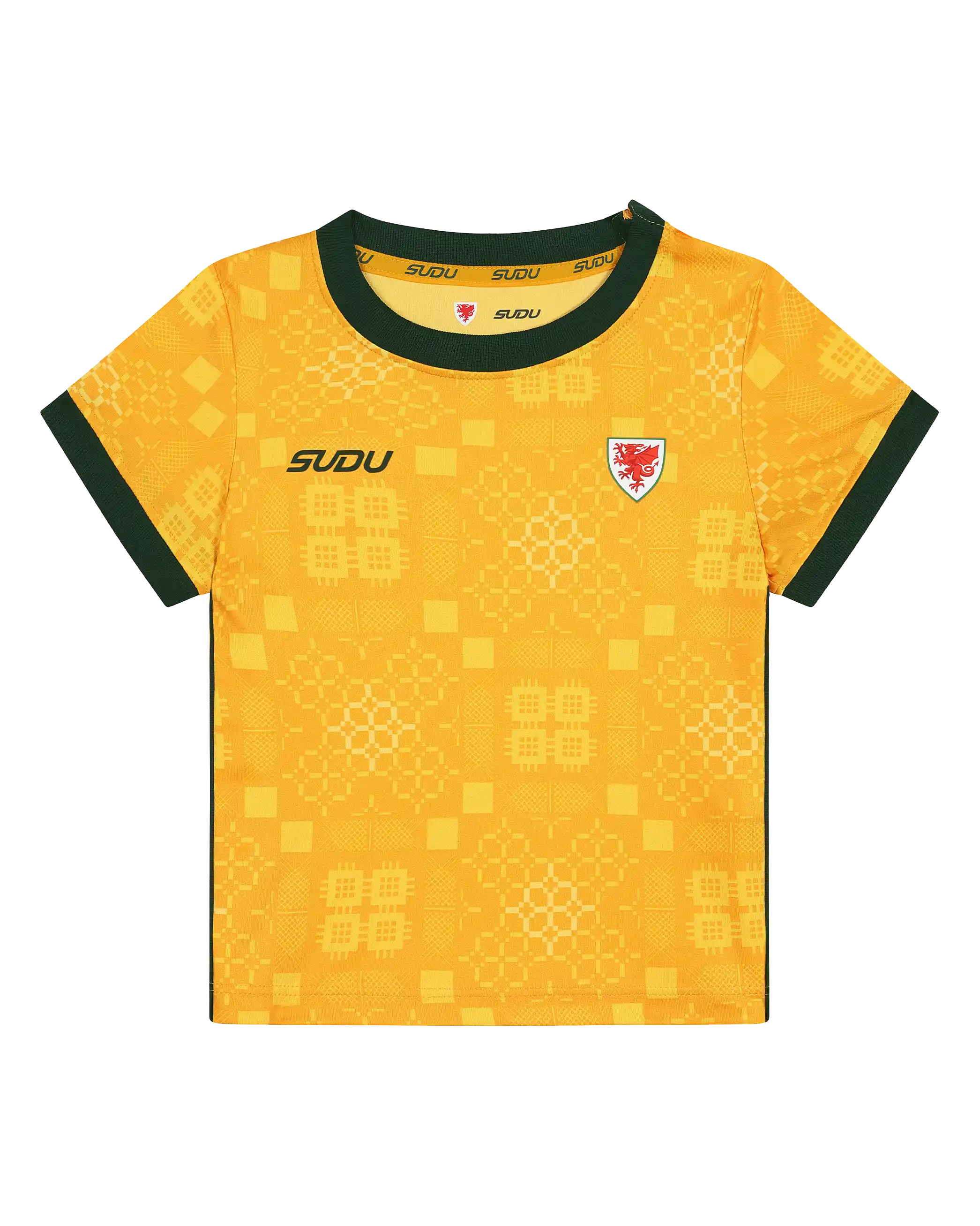 Wales Away Kit completino baby giallo 3-6M