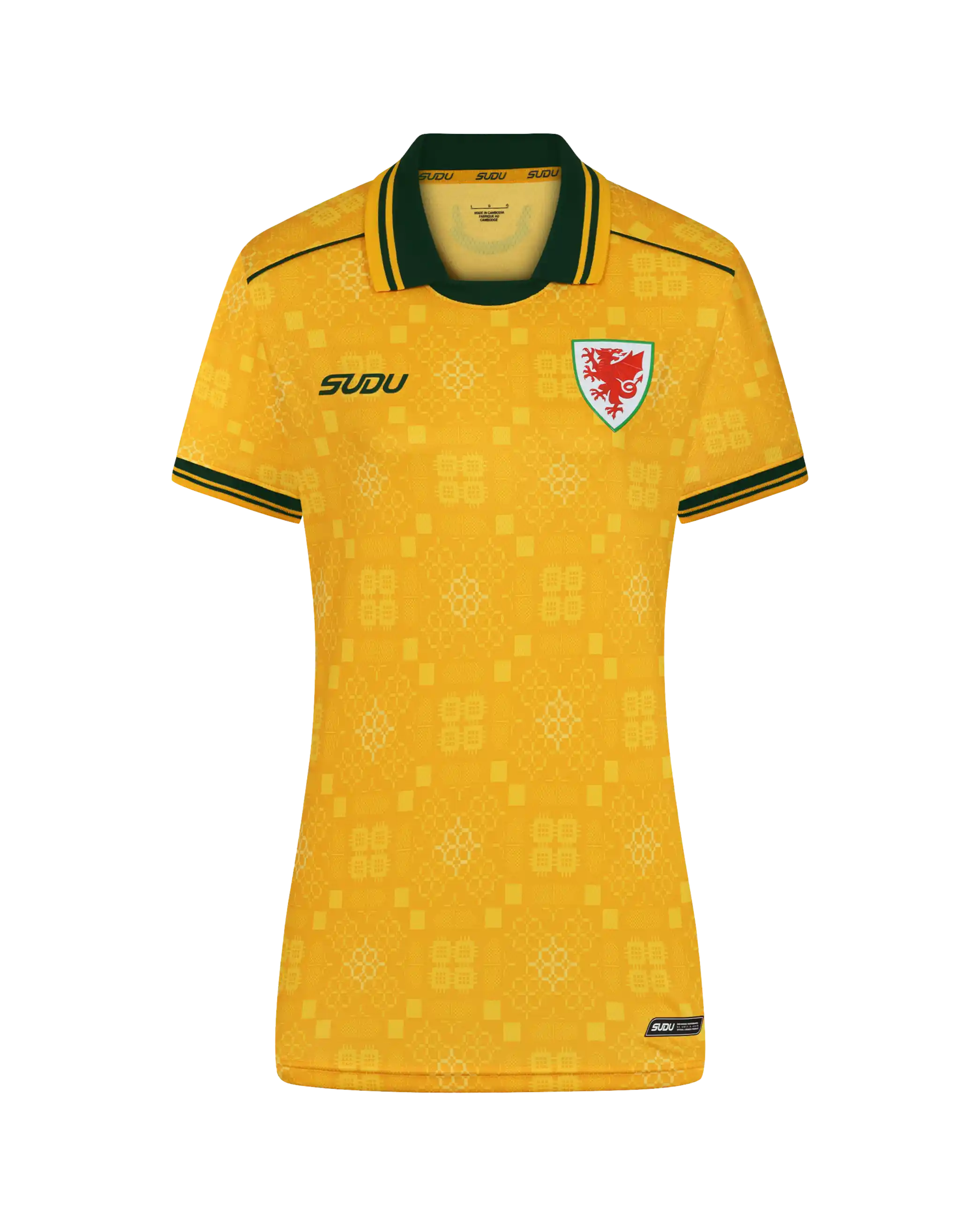 Wales Away Kit SUDU 2026-27 Pro maglia gialla donna