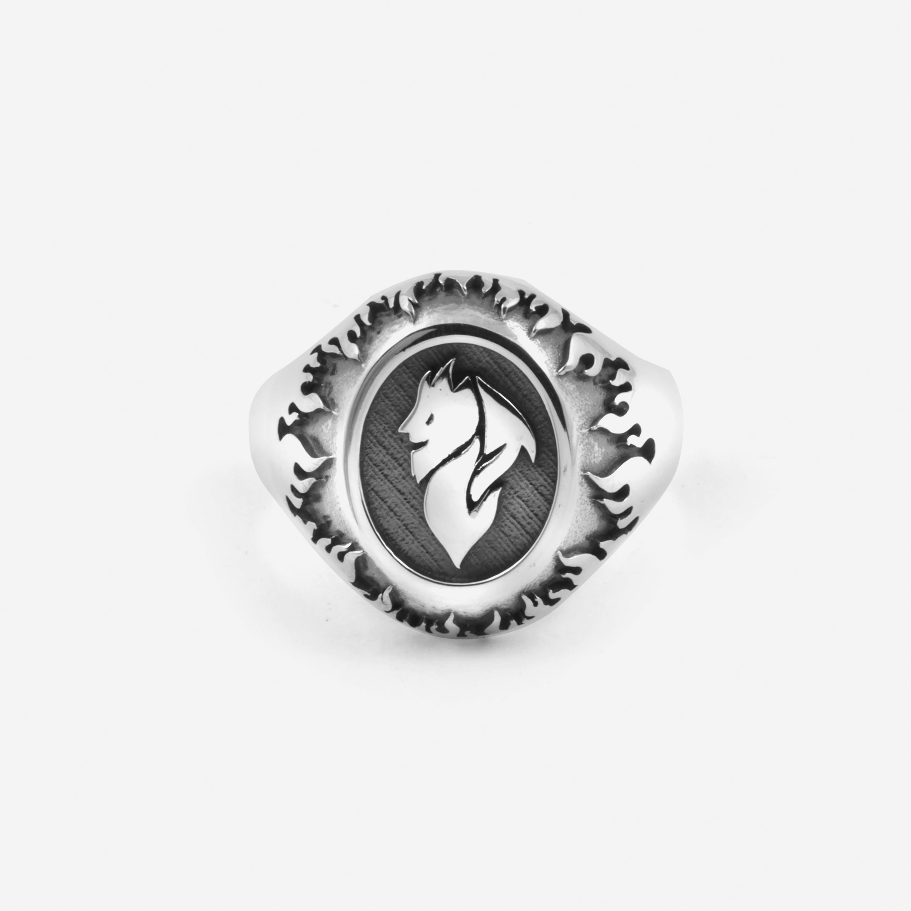 AC Milan Nove25 Silver Devil anello chevalier 18