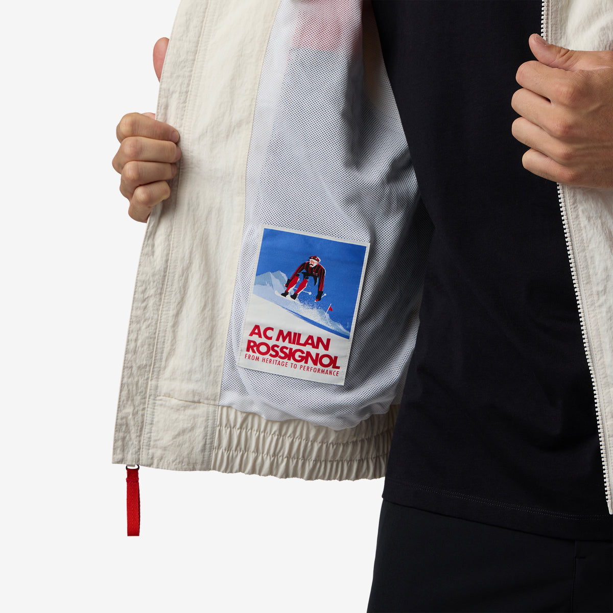 Rossignol x AC Milan Super Jacket giacca nylon taglia L
