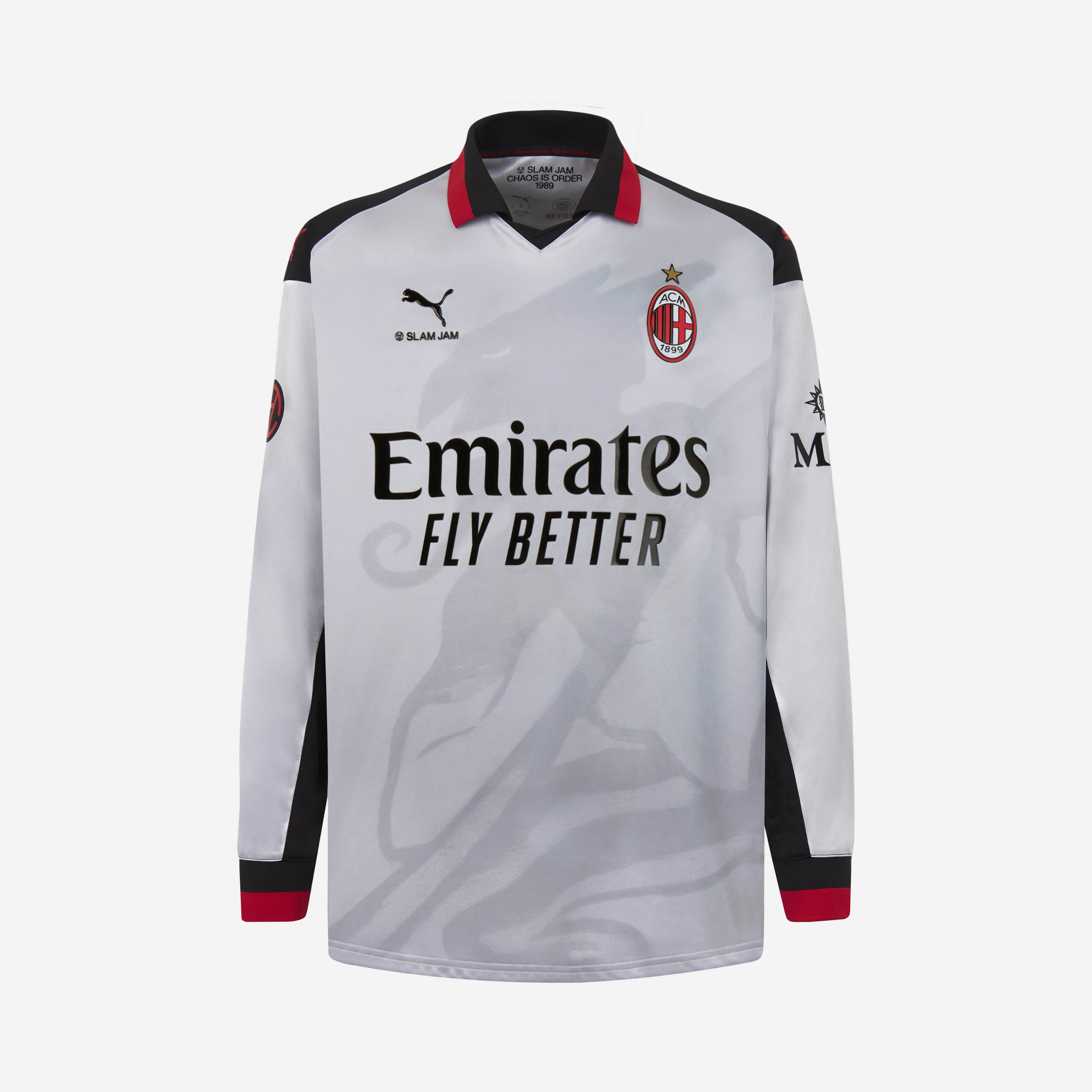 AC Milan Puma x Slam Jam maglia gara argento limited edition